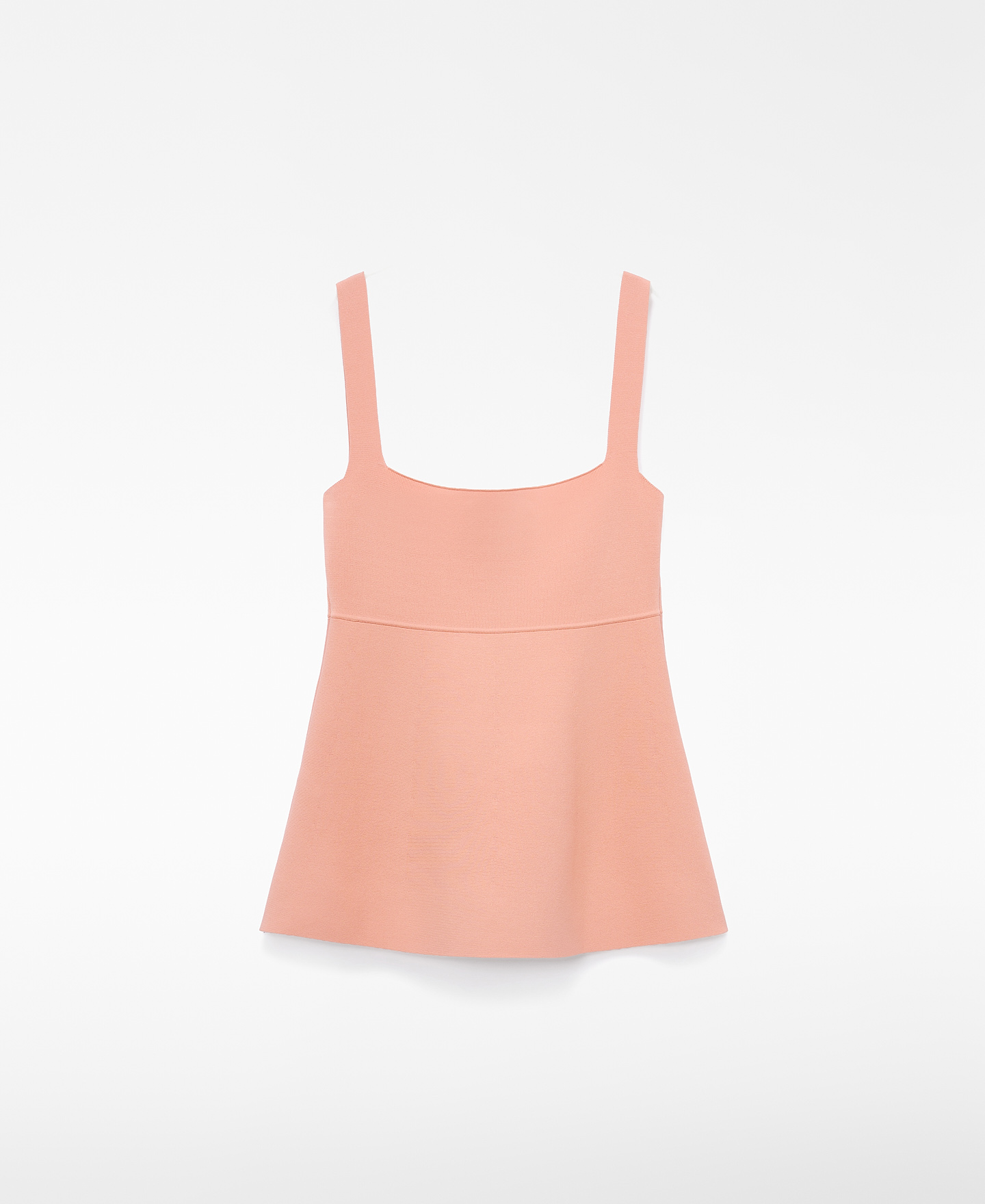 Top peplum tirantes punto image number 5
