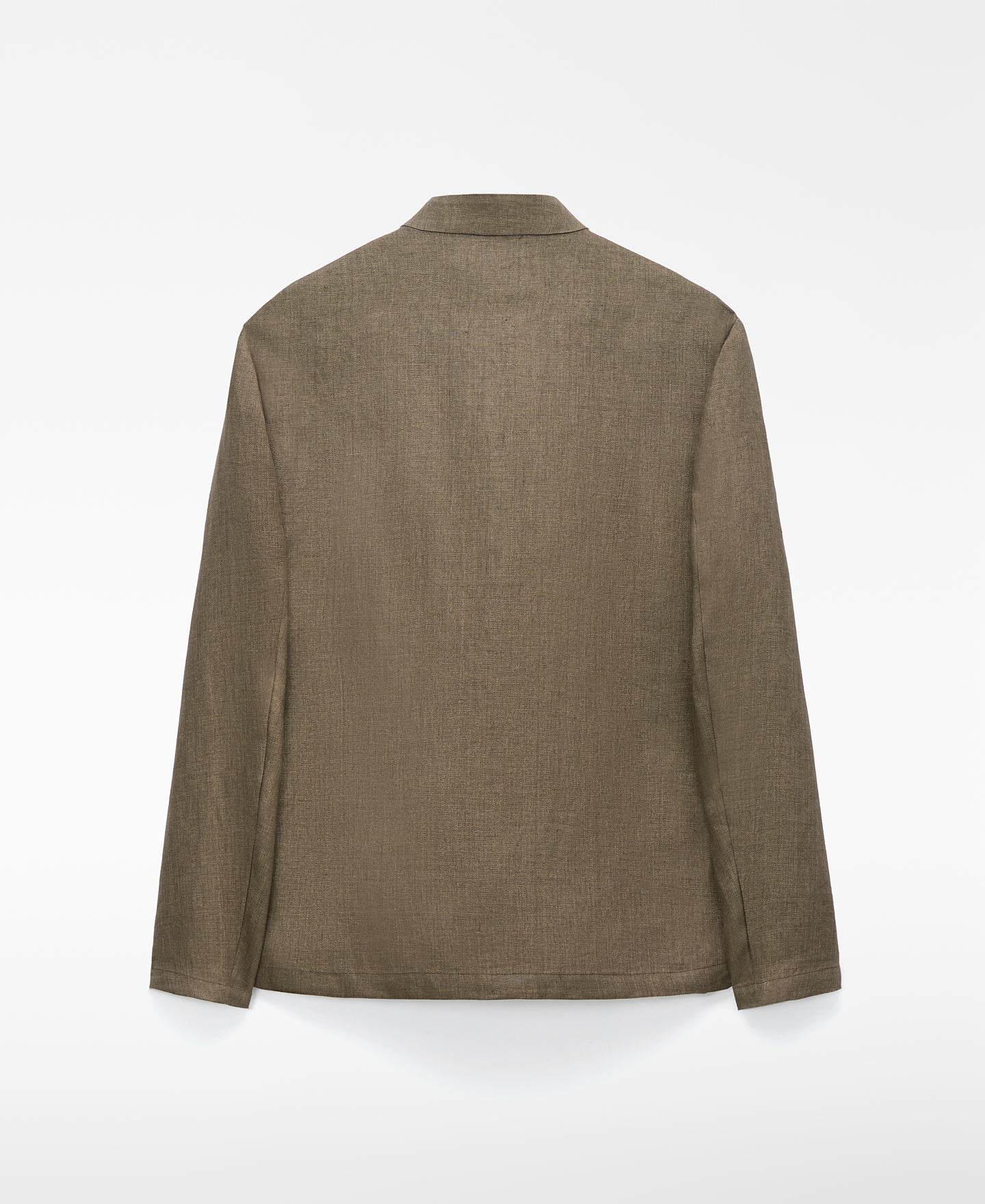 Blazer com gola mao em linho europeu image number 5