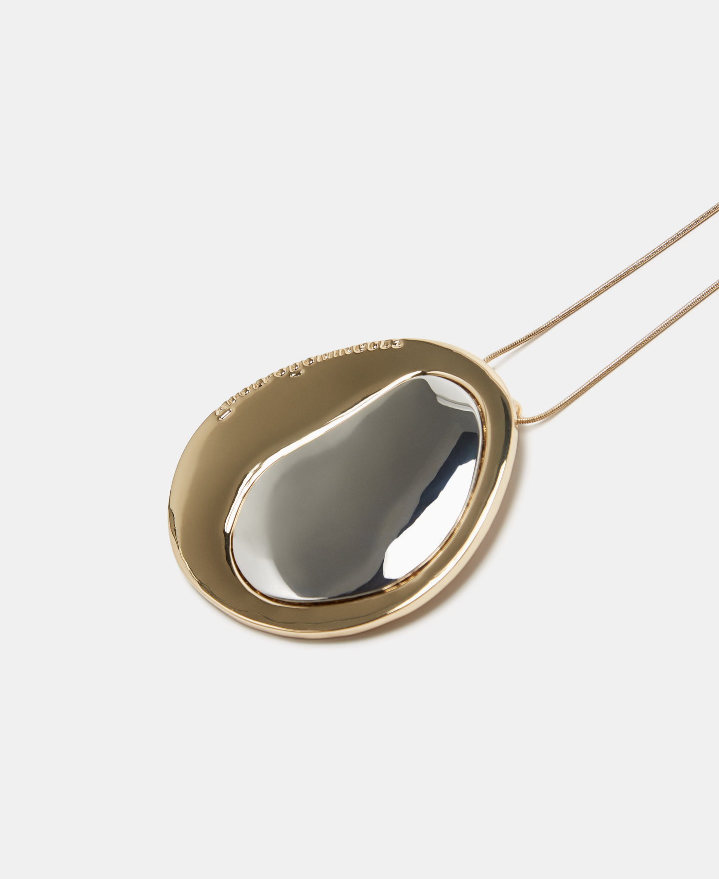 Collar orgánico metal bicolor image number 1