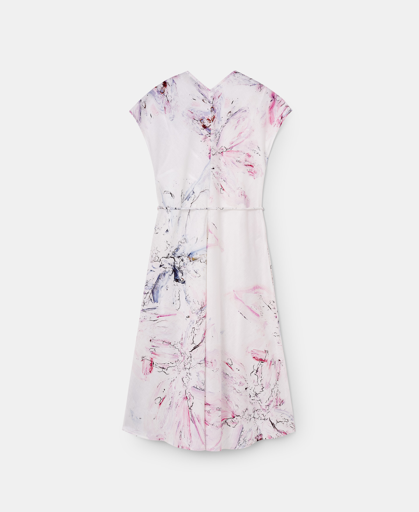 Drop sleeves printed midi dress image number 5