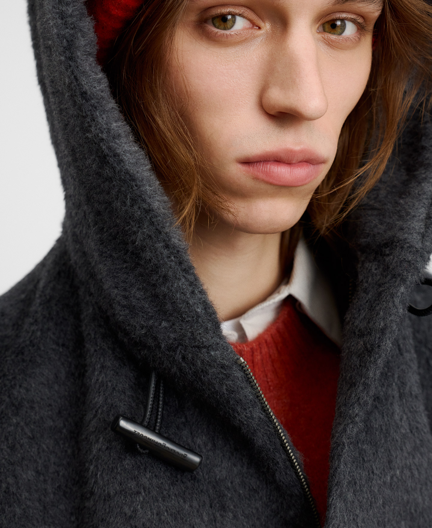Trenca efecto pelo con lana y alpaca image number 3
