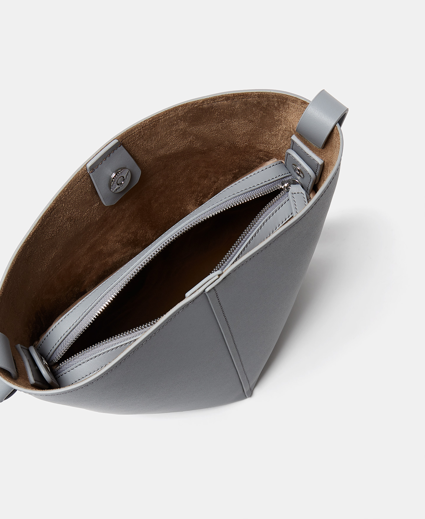Vachetta leather triangular base bag image number 2