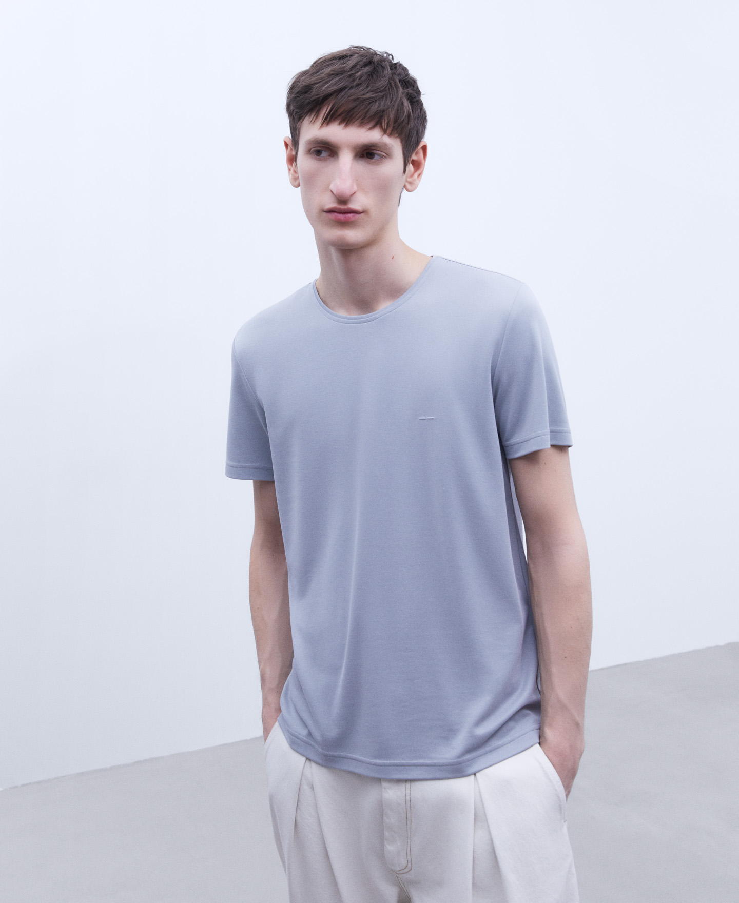 Modal crew neckline T-shirt image number 0