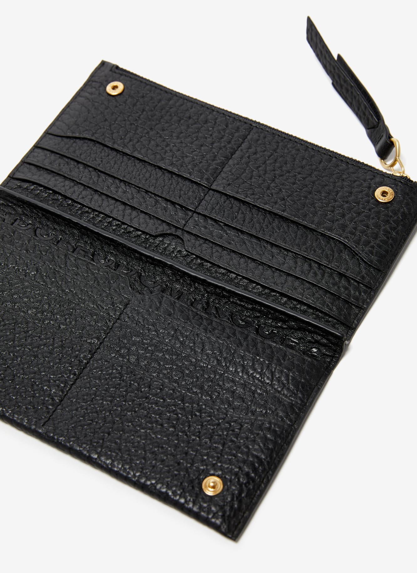 Grained leather wallet image number 1
