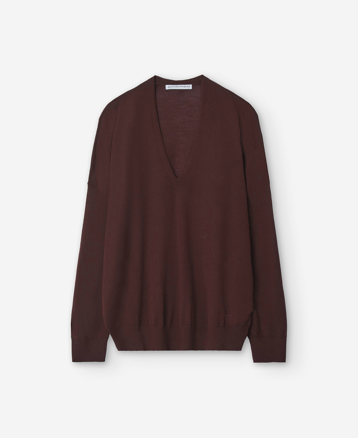 Jersey lana merino oversize mujer image number 4