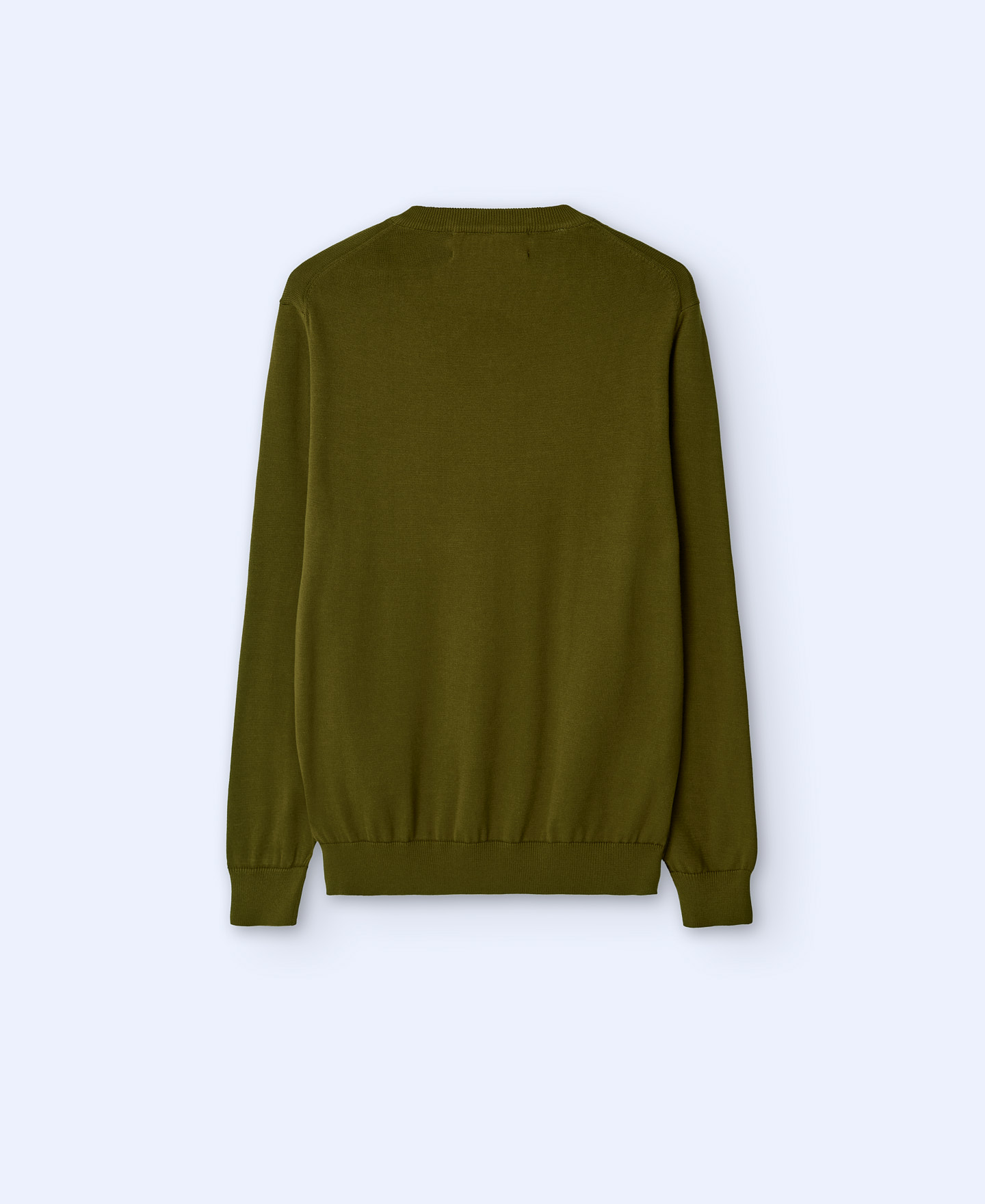 Organic cotton V-neck sweater image number 1