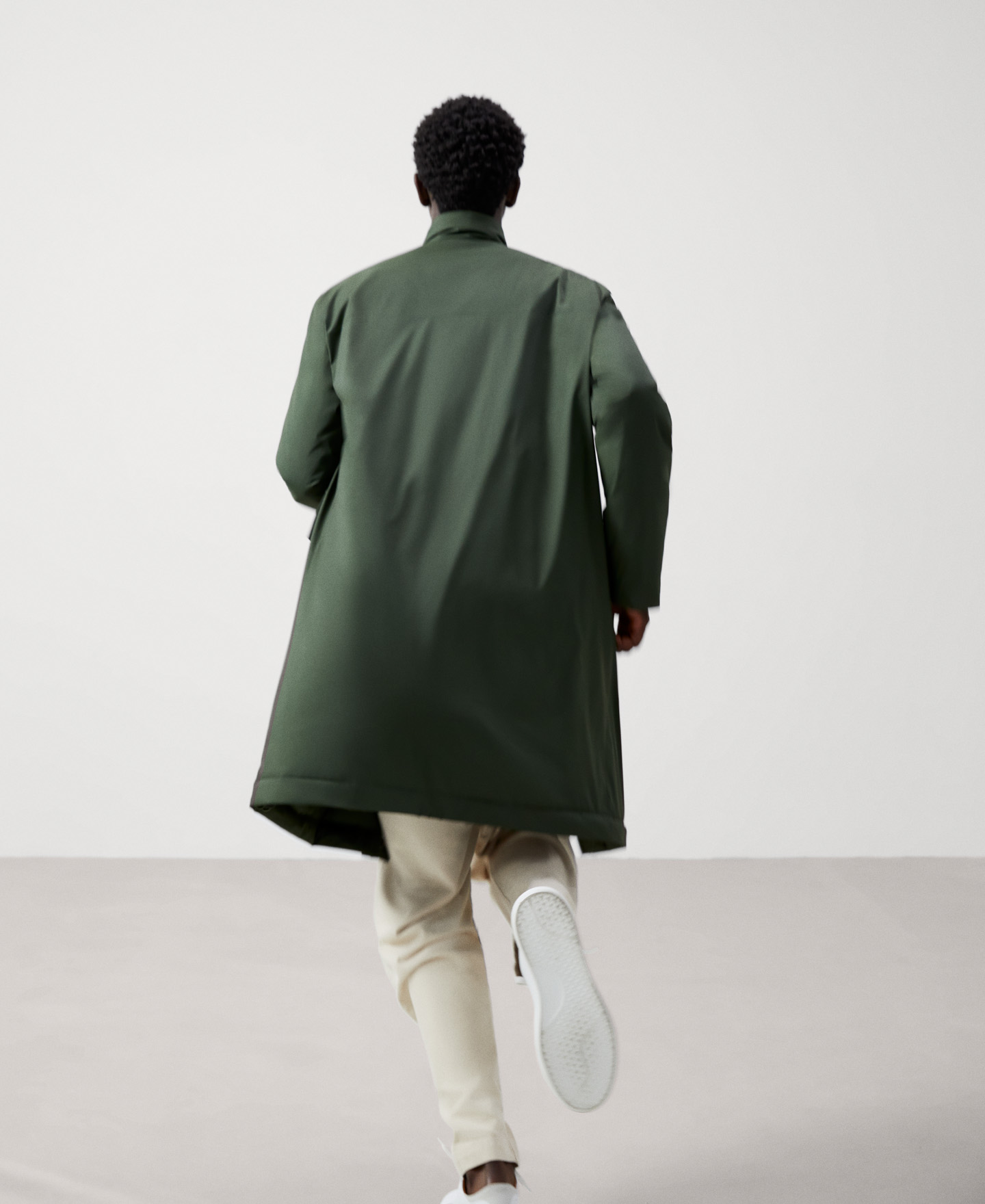 Padded nylon coat image number 2