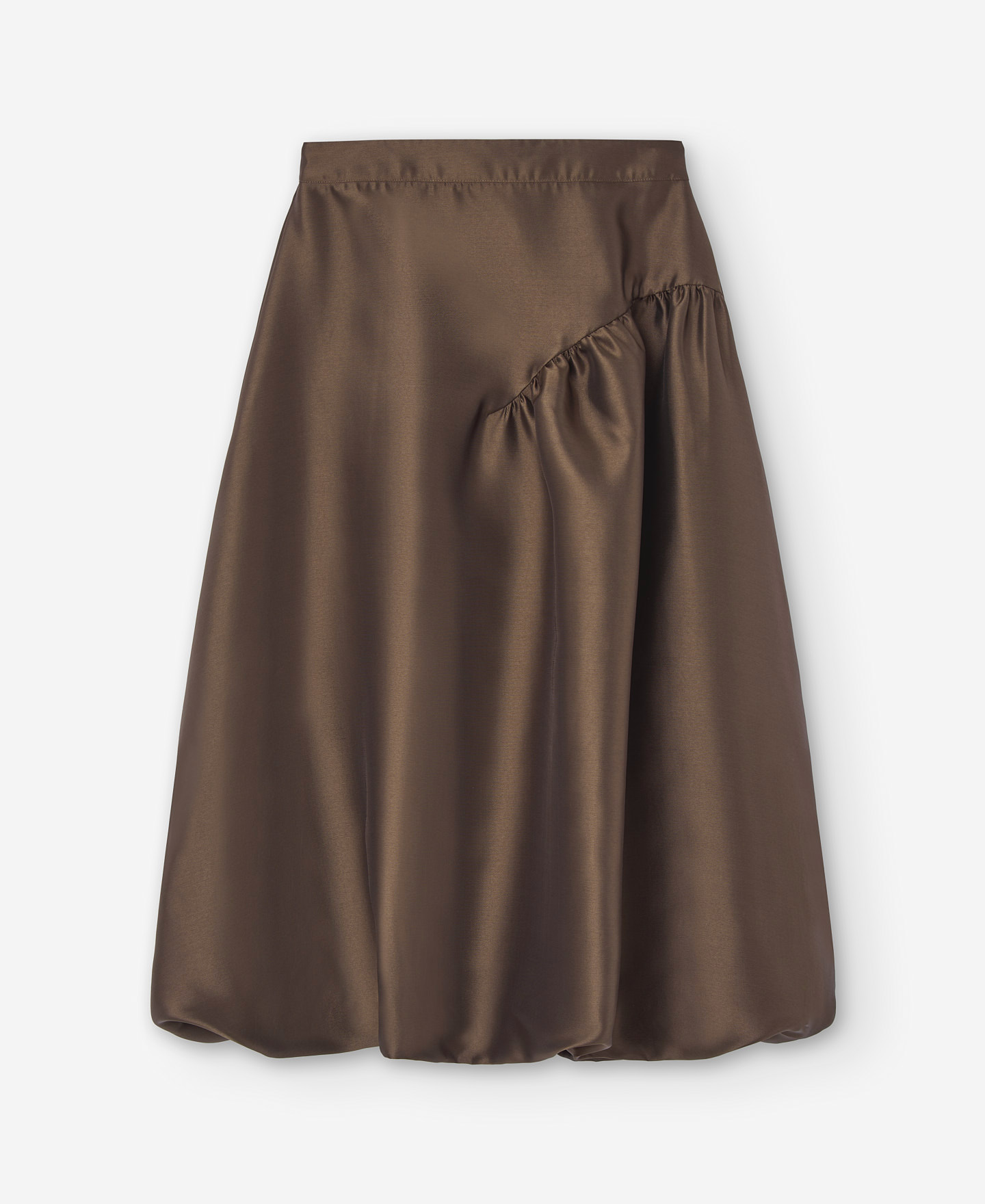 Falda abullonada cintura alta image number 4