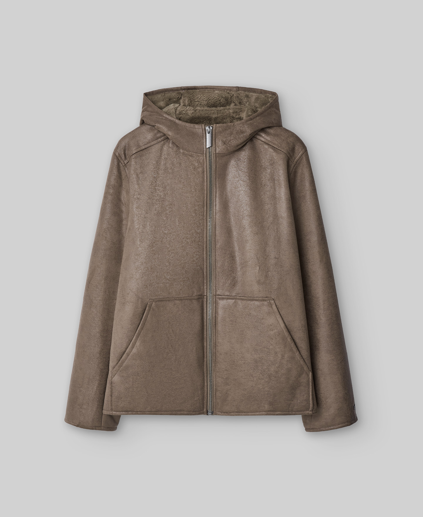 Chaqueta Piel No Piel con capucha hombre image number 4