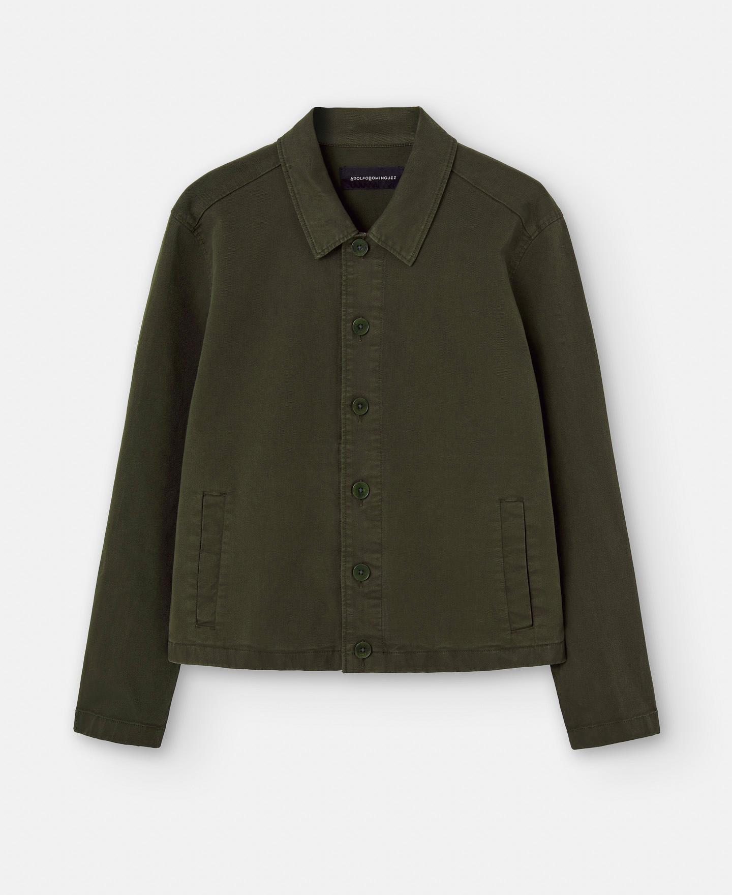 Cotton lapel collar jacket image number 4