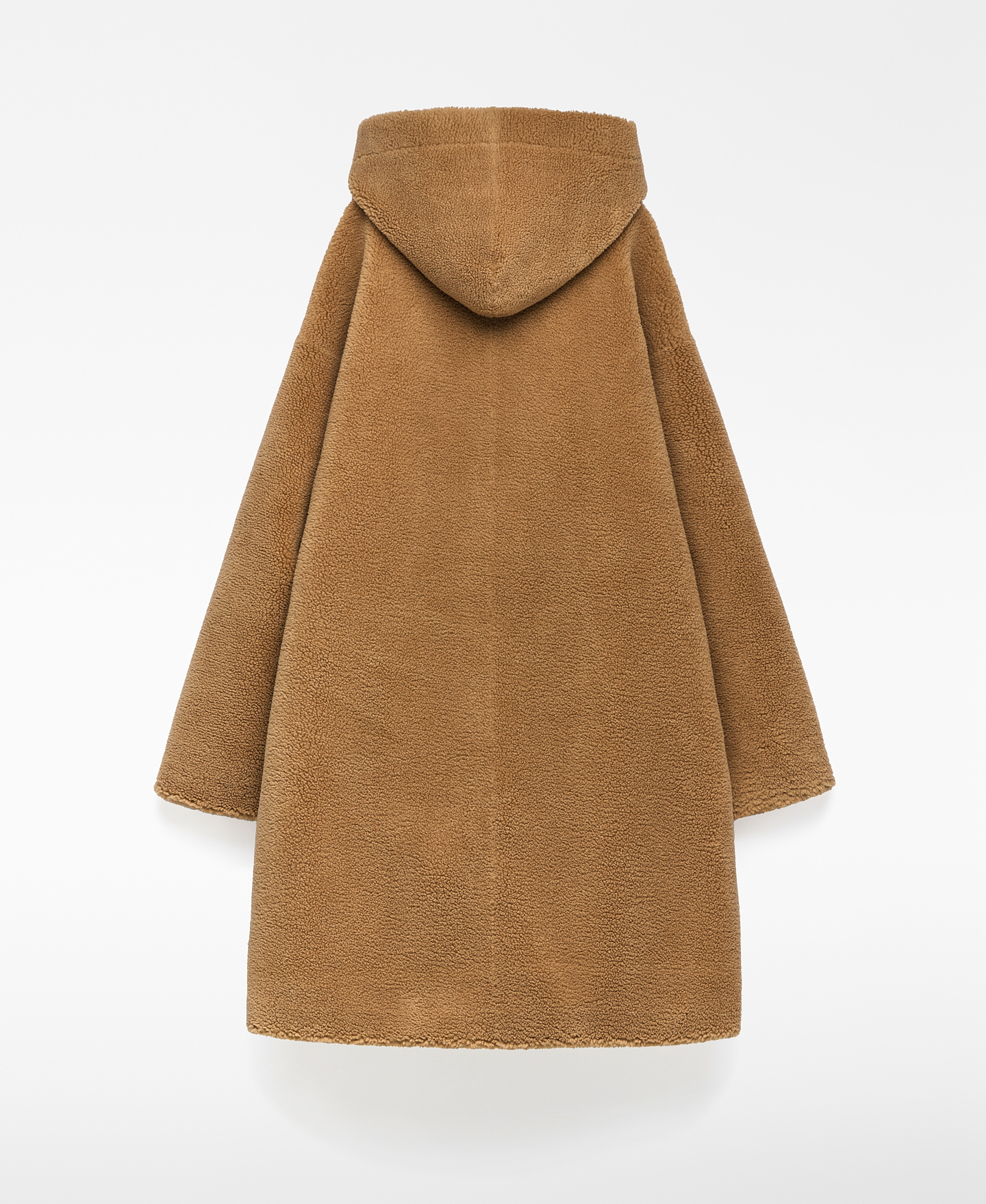 Faux shearling coat with hood woman image number 5