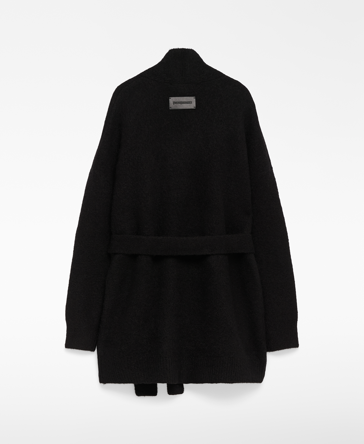 Knit jacket with belt woman image number 5