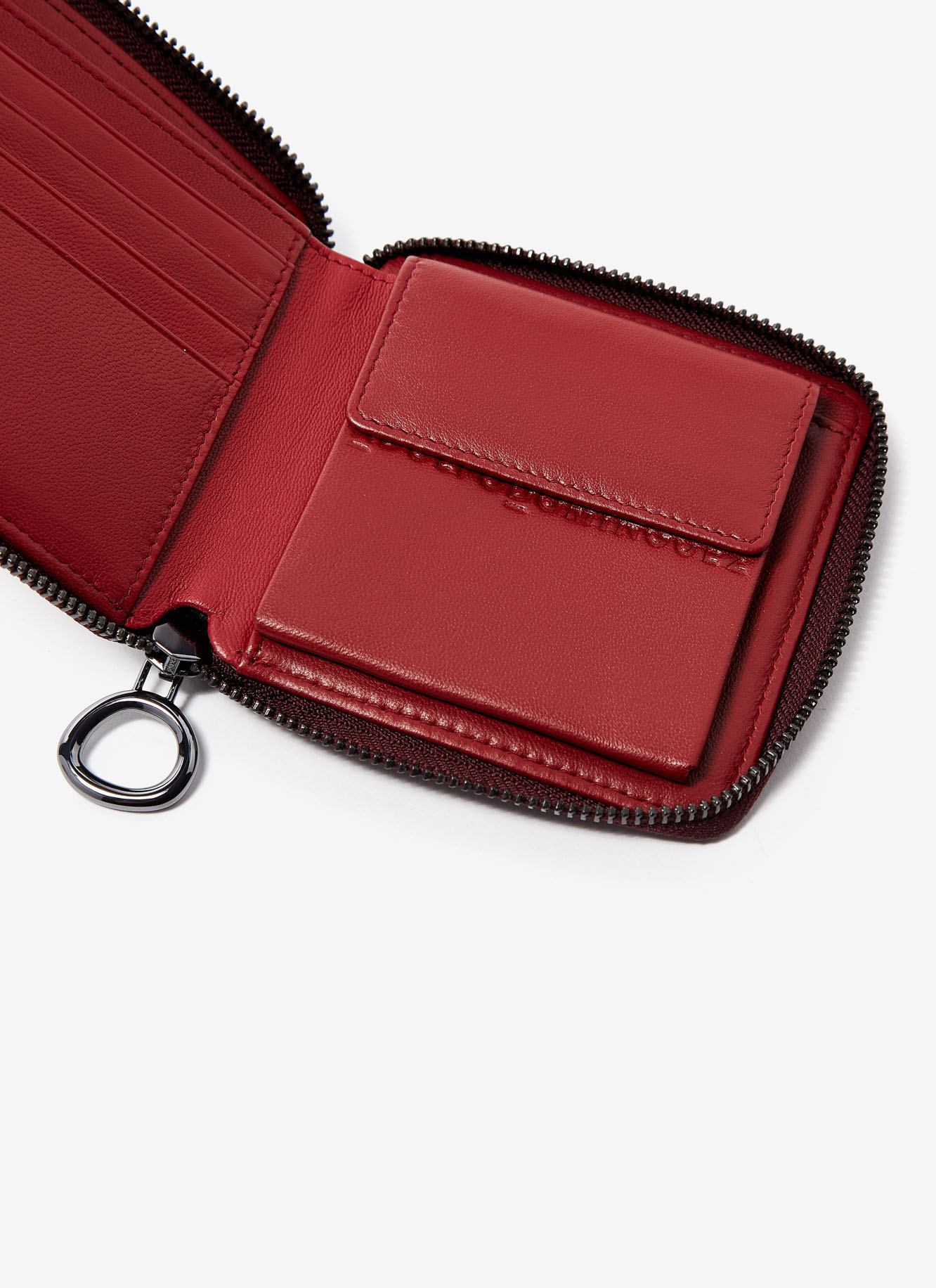 Nappa leather squared bicolour wallet image number 1