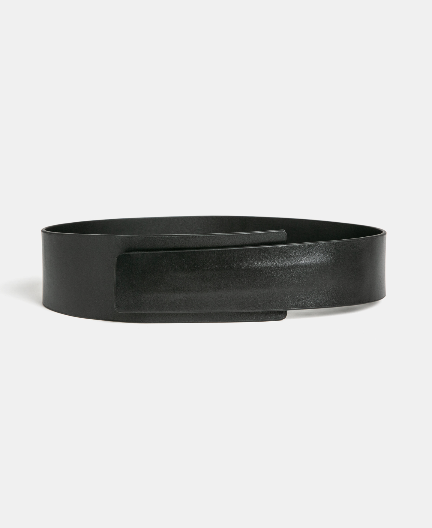 Wide belt in leather image number 0