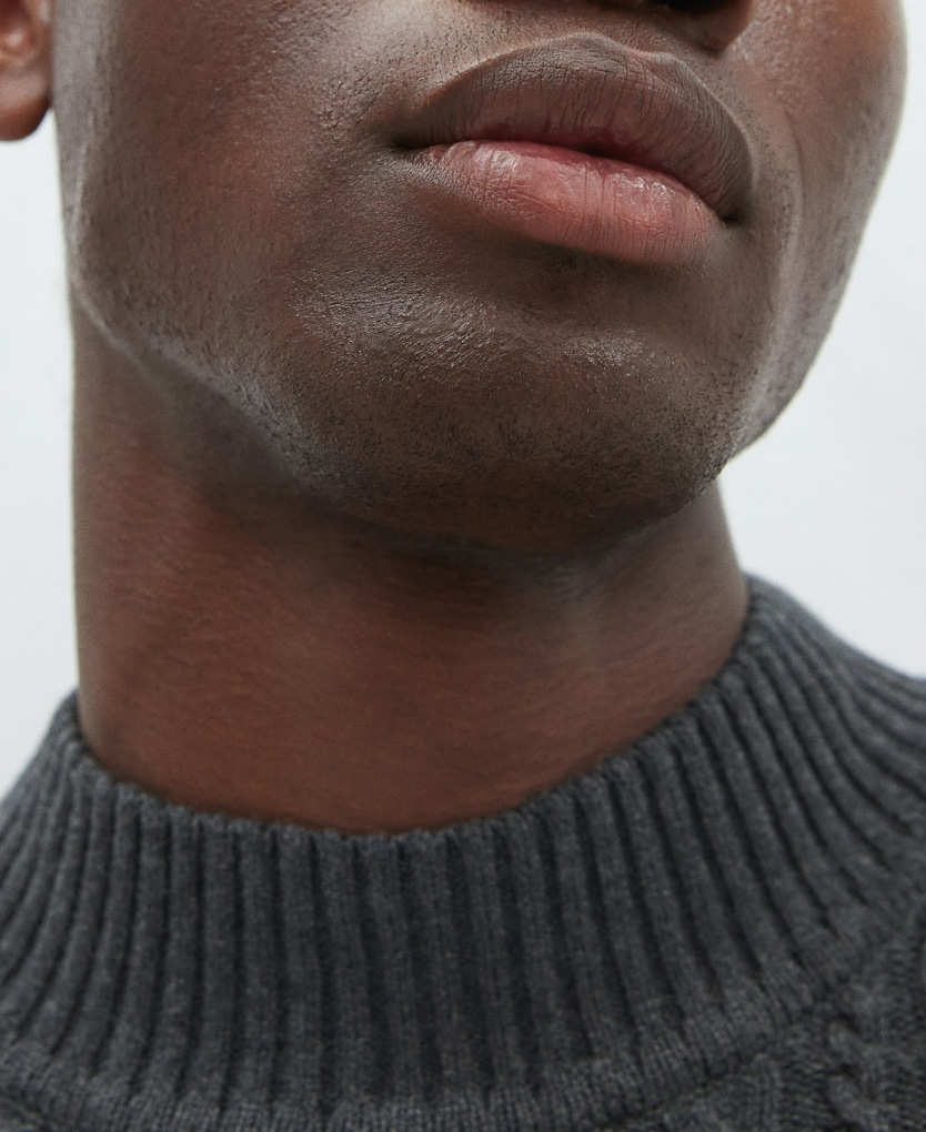Cotton and wool eights sweater image number 3