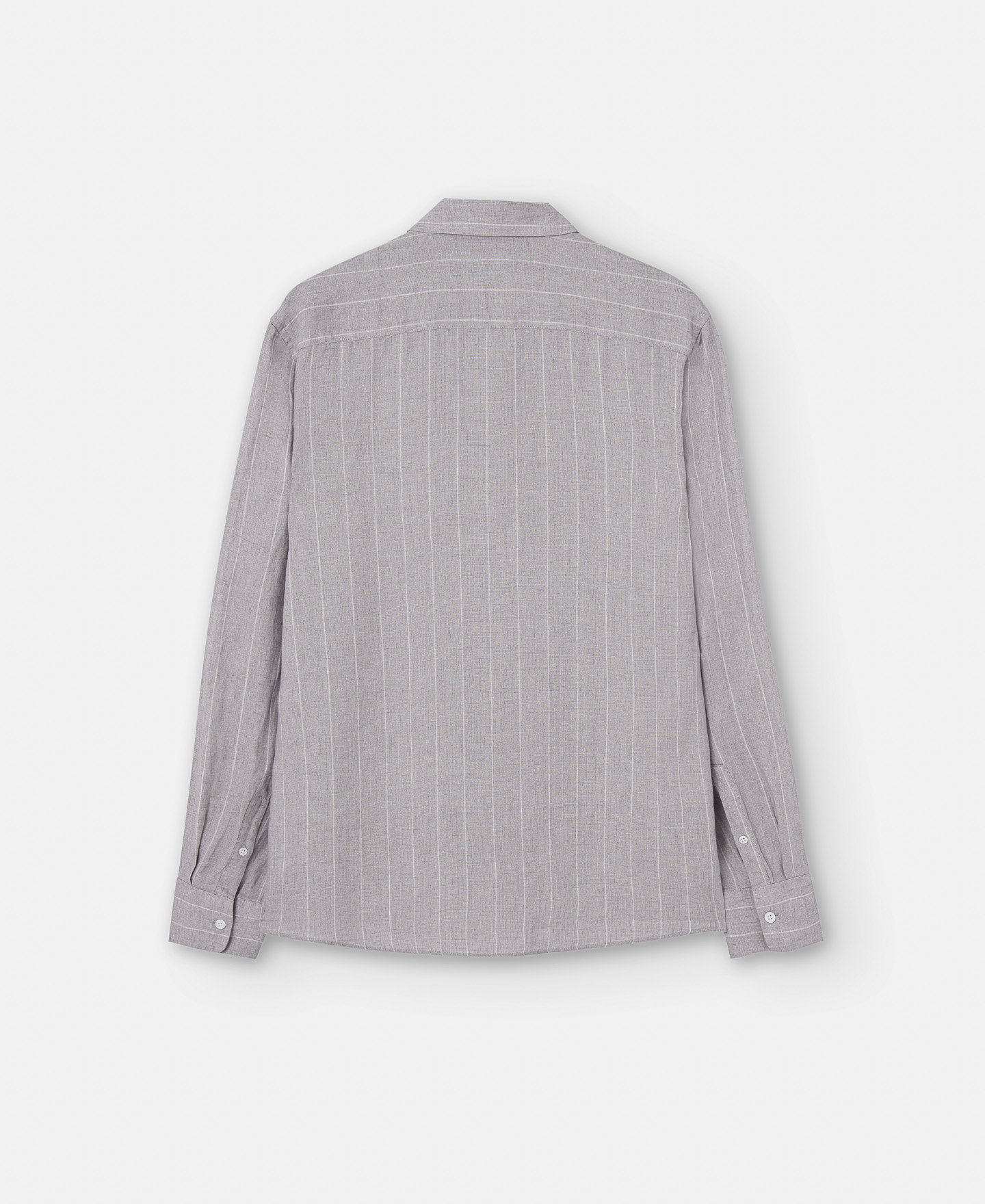 Camisa rayas en lino natural image number 5