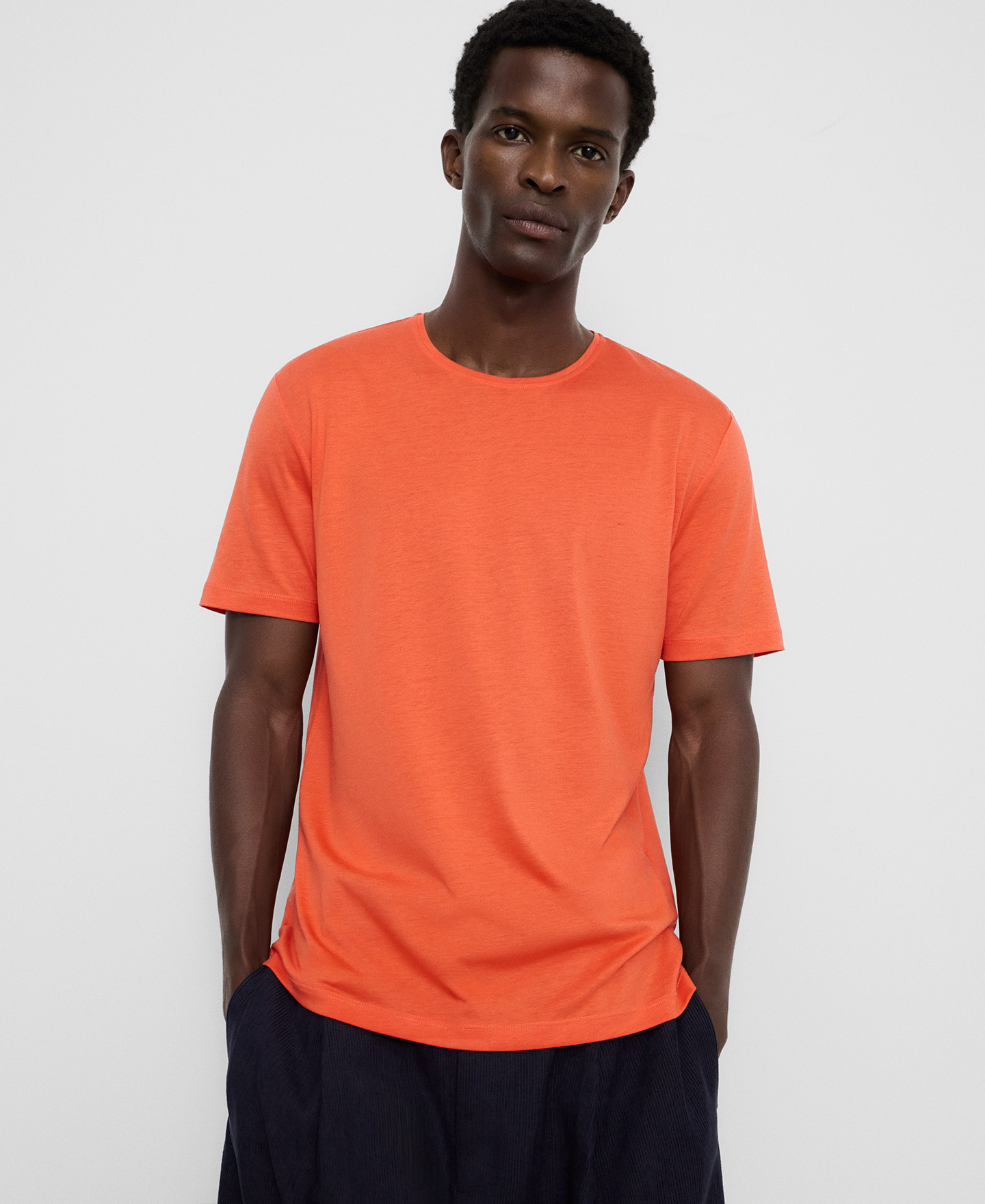 Camiseta regular fit lyocell y algod&oacute;n image number 0
