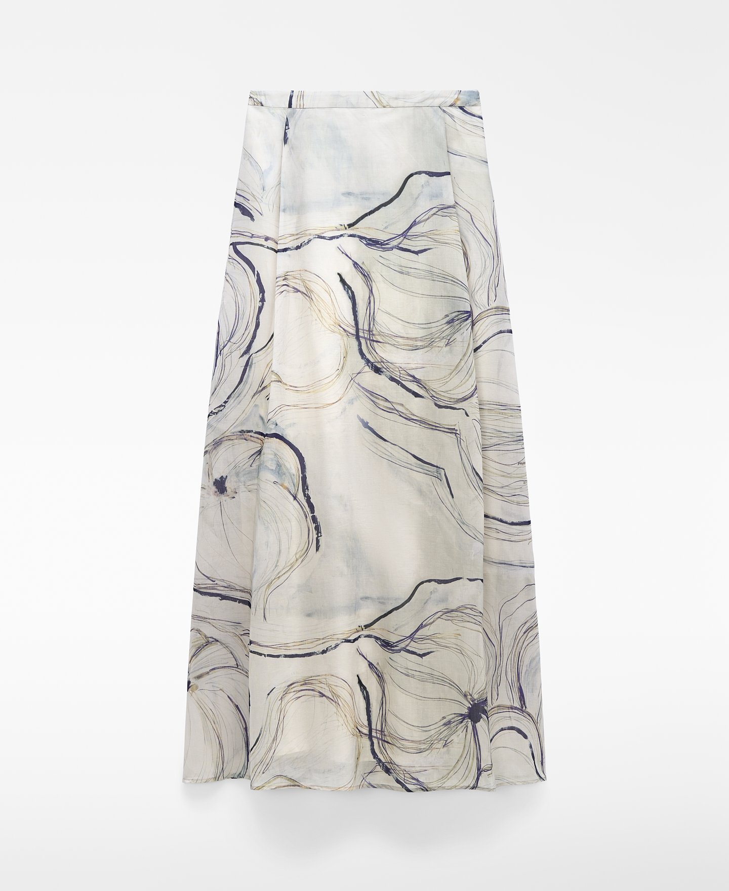 Maxi printed skirt image number 4