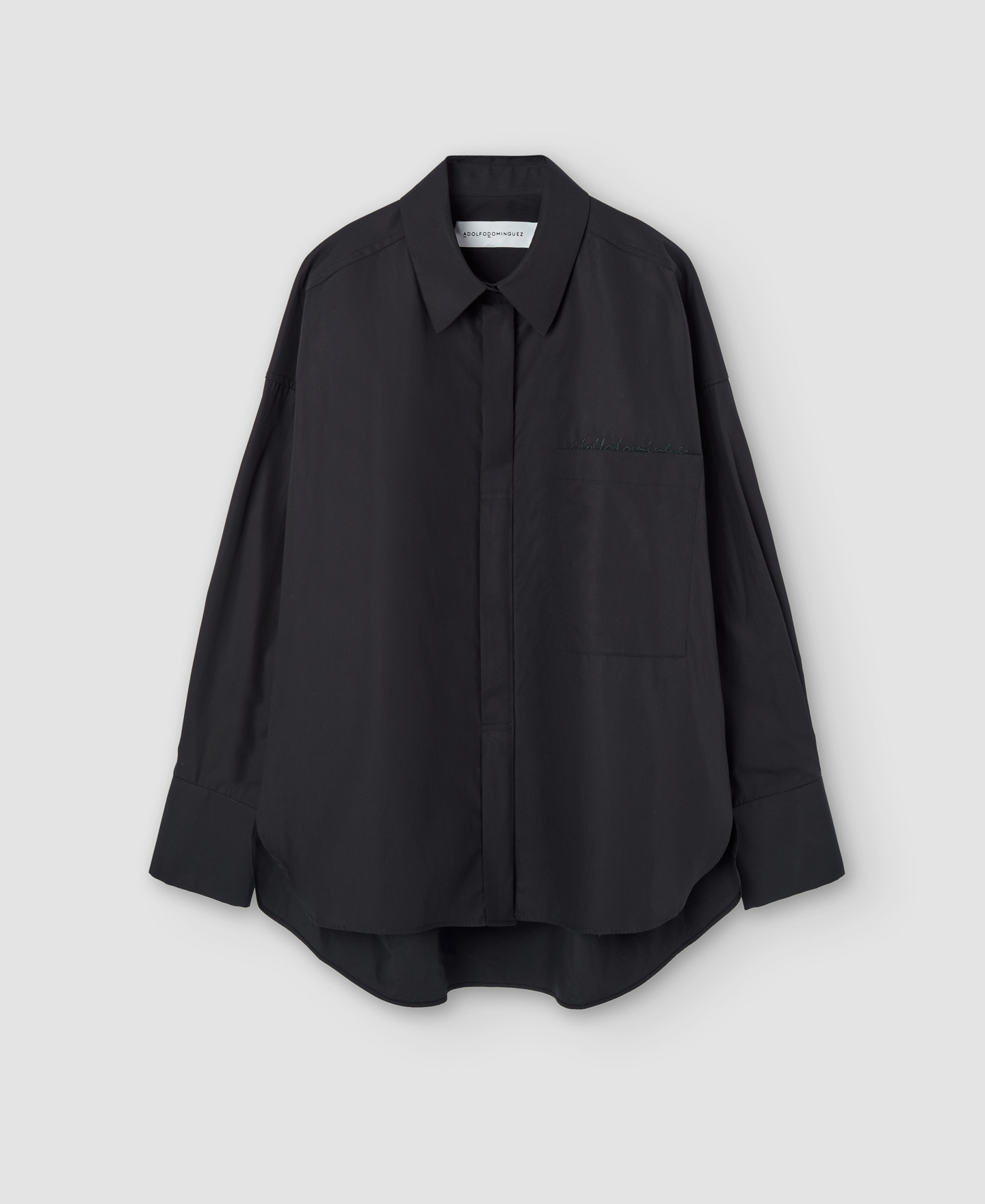 Cotton rounded volume shirt image number 6