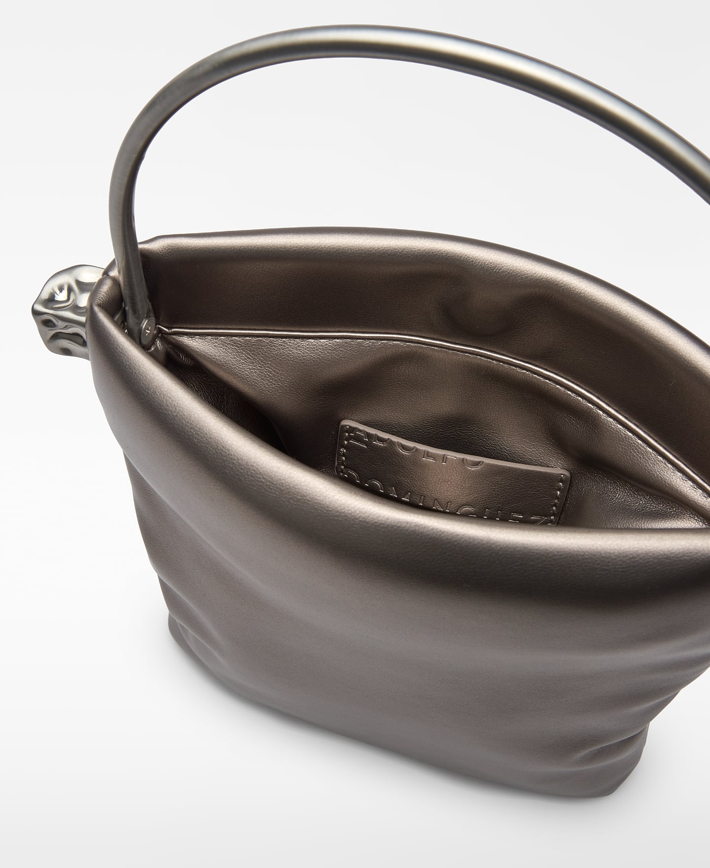 Non-Leather metallic cocktail bag image number 3