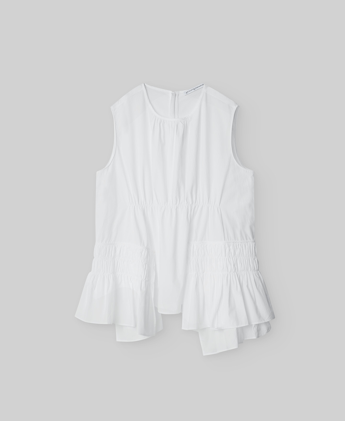 Asymmetrical ruffle top woman image number 4
