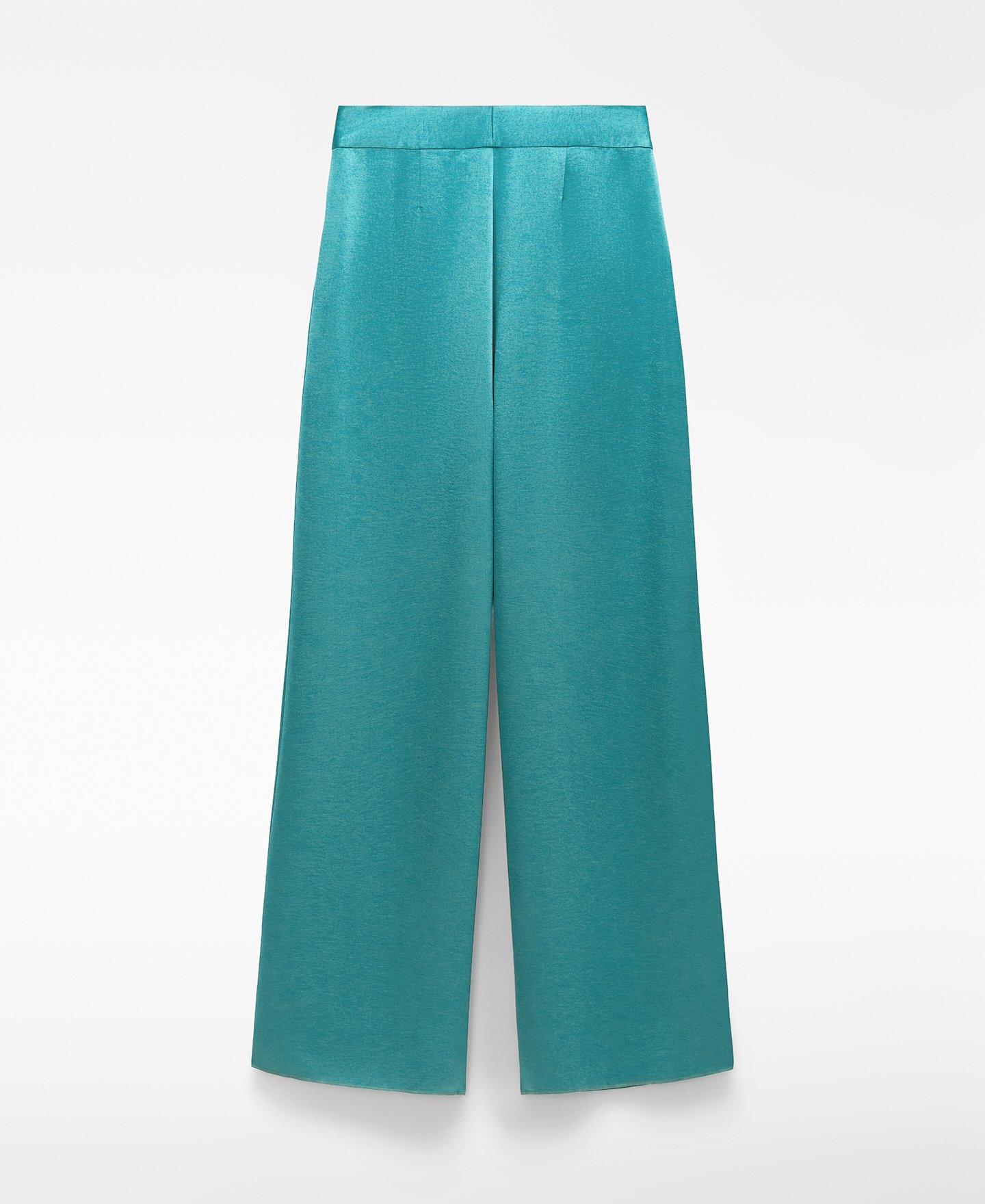 Satin palazzo trousers image number 5