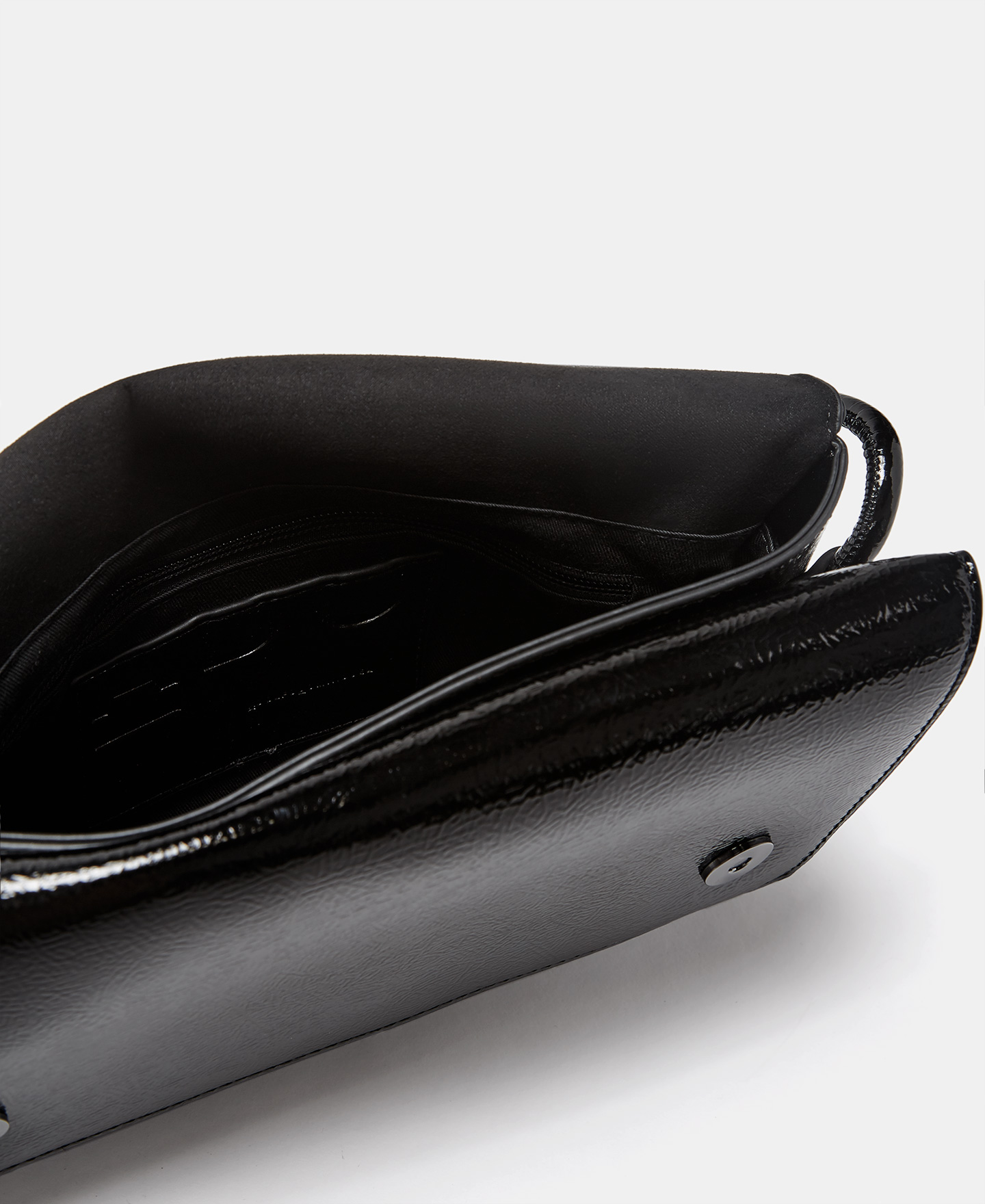 patent leather textured crossbody bag image number 1