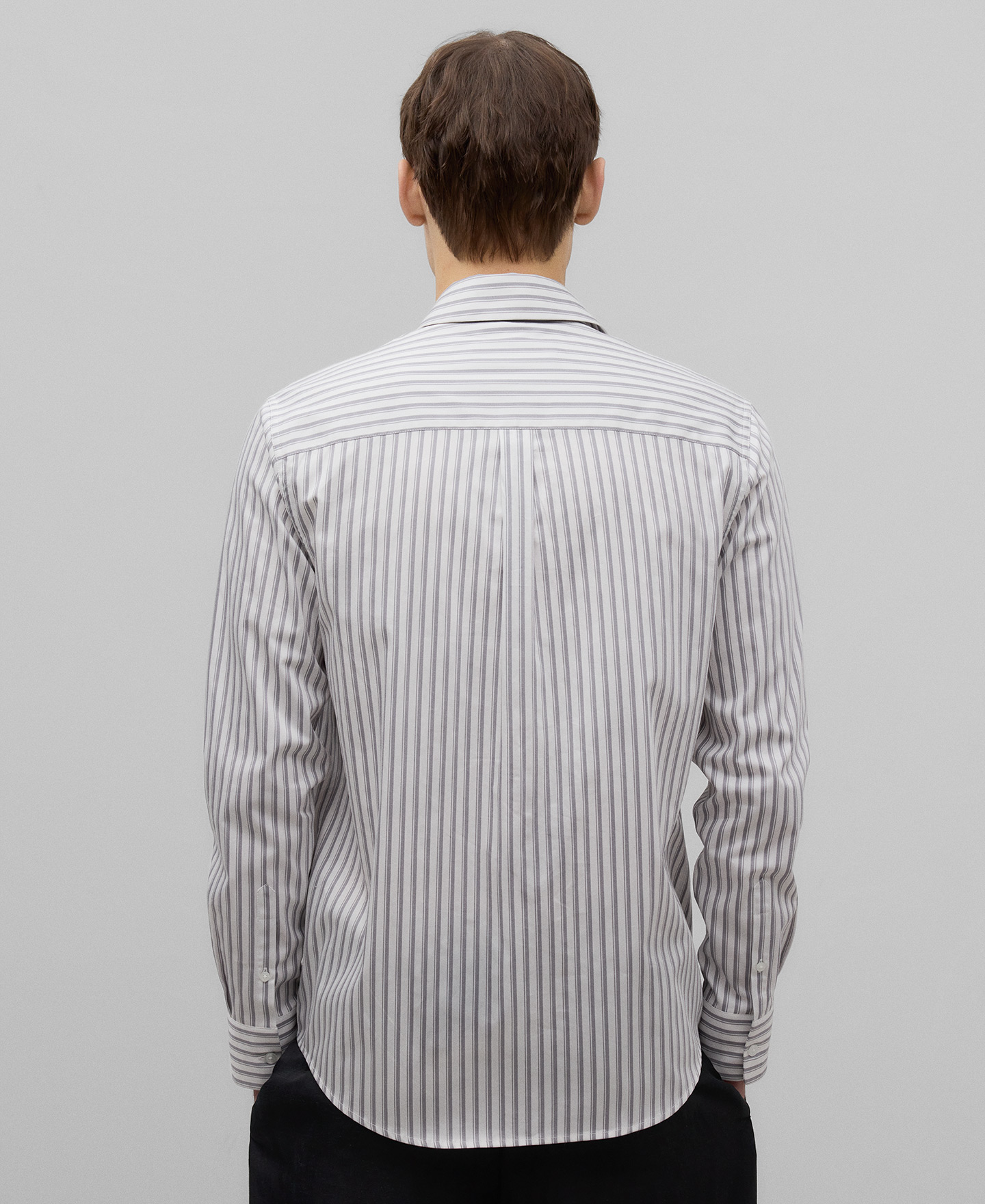 Camisa rayas algod&oacute;n hombre image number 2