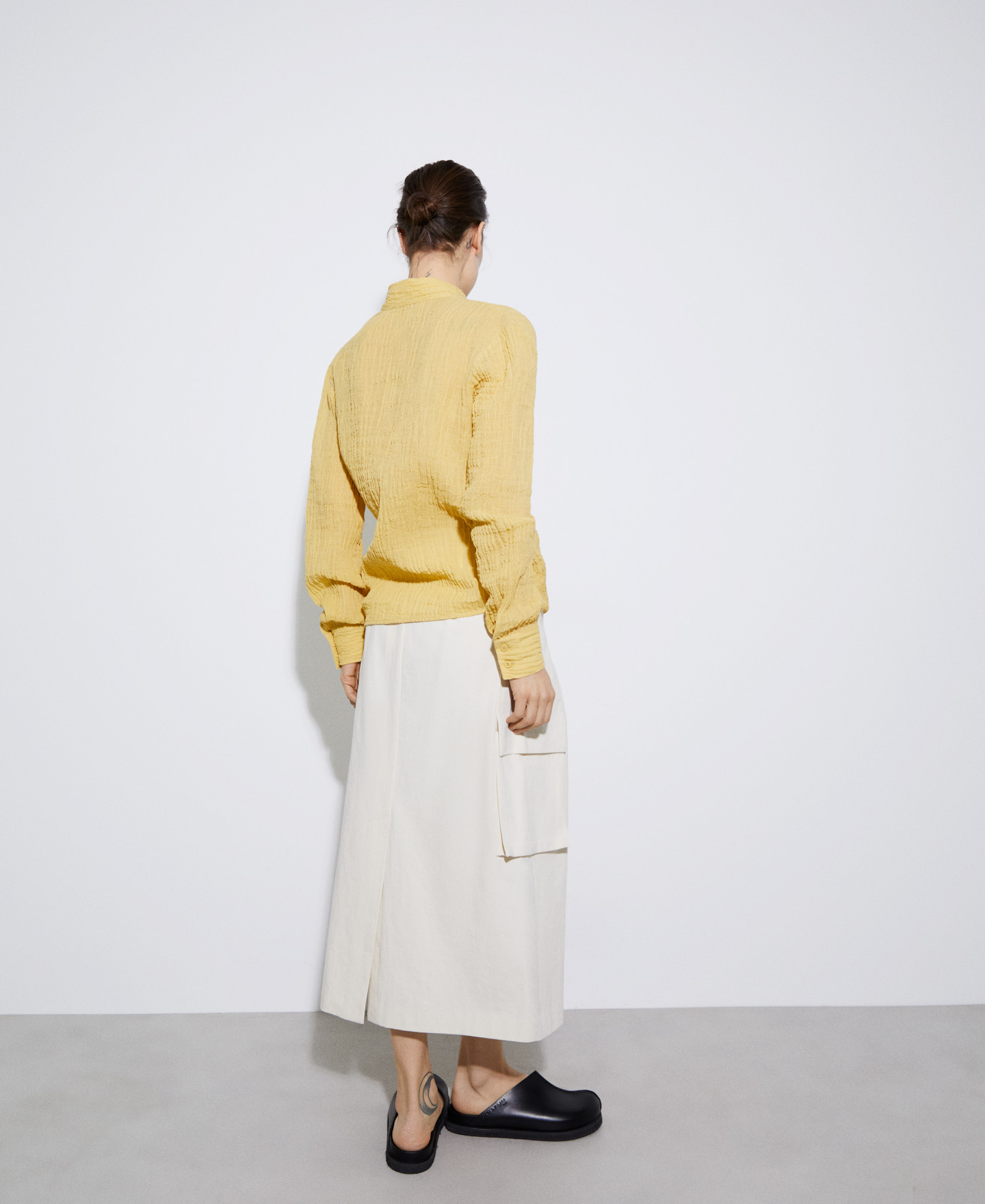 Ramie and cotton heron blouse image number 2
