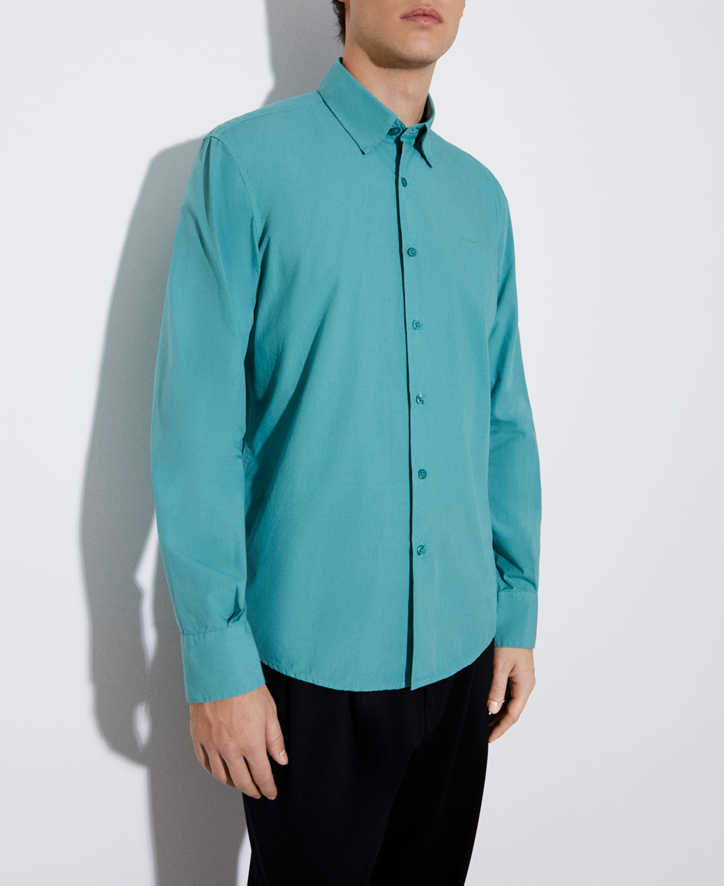 Camisa manga larga algodón responsable image number 0