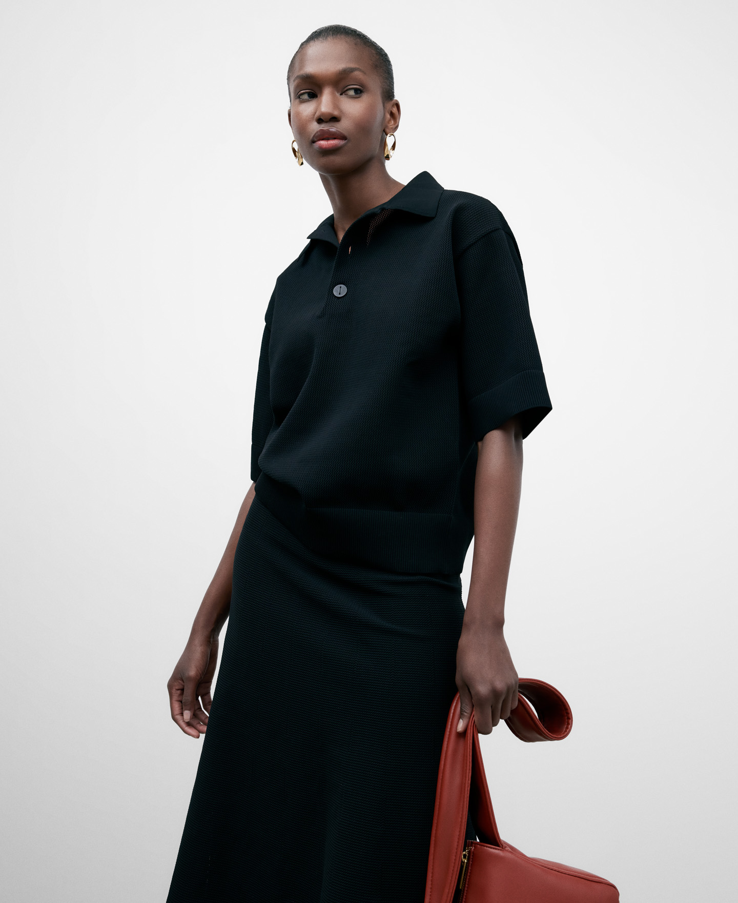 Structure recycled polyester polo shirt image number 0