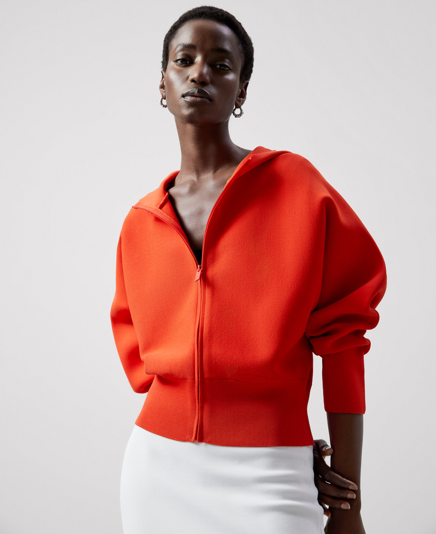 Viscose and nylon jacket image number 0