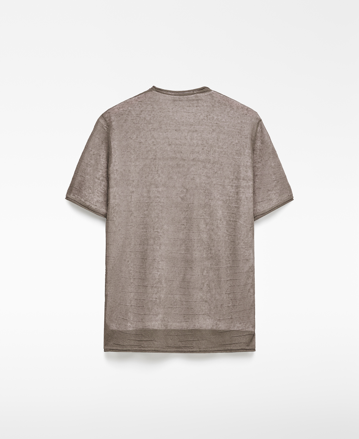 Camiseta doble capa con lino hombre image number 5
