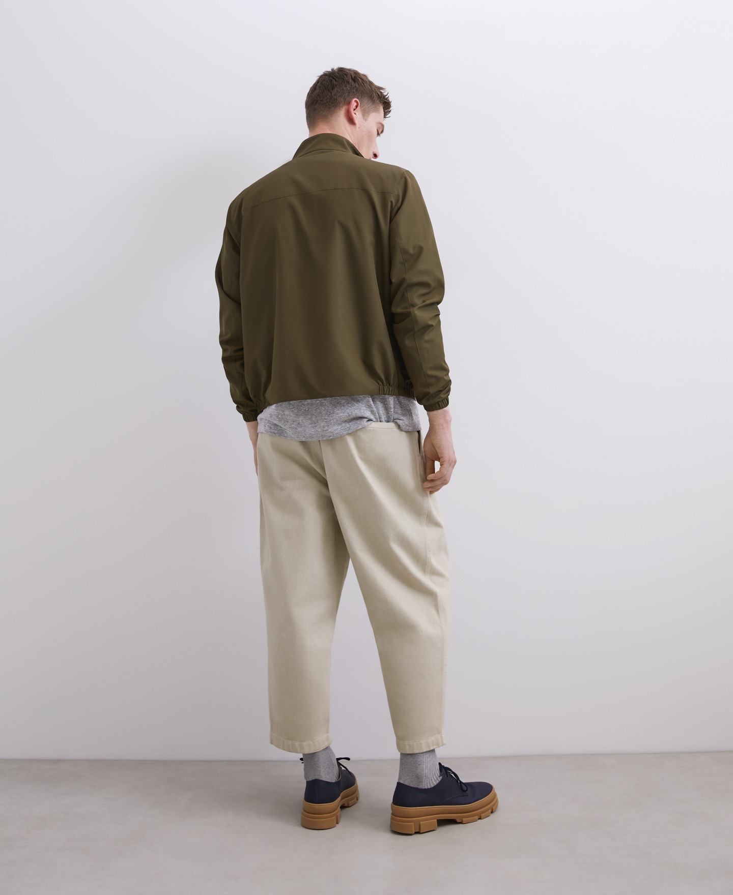 Reversible jacket with mandarin collar image number 2