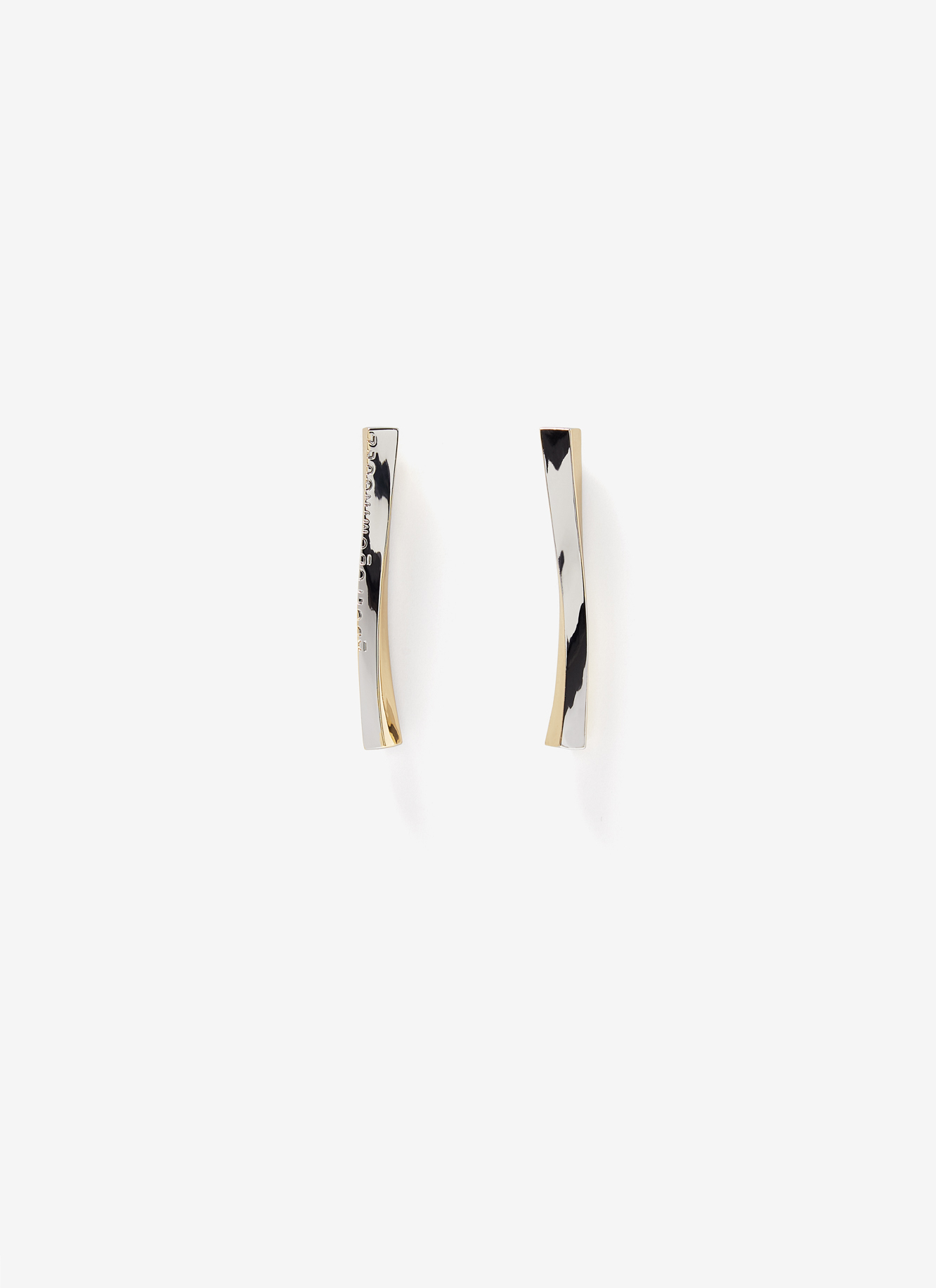 Bicolour irregular earrings image number 0