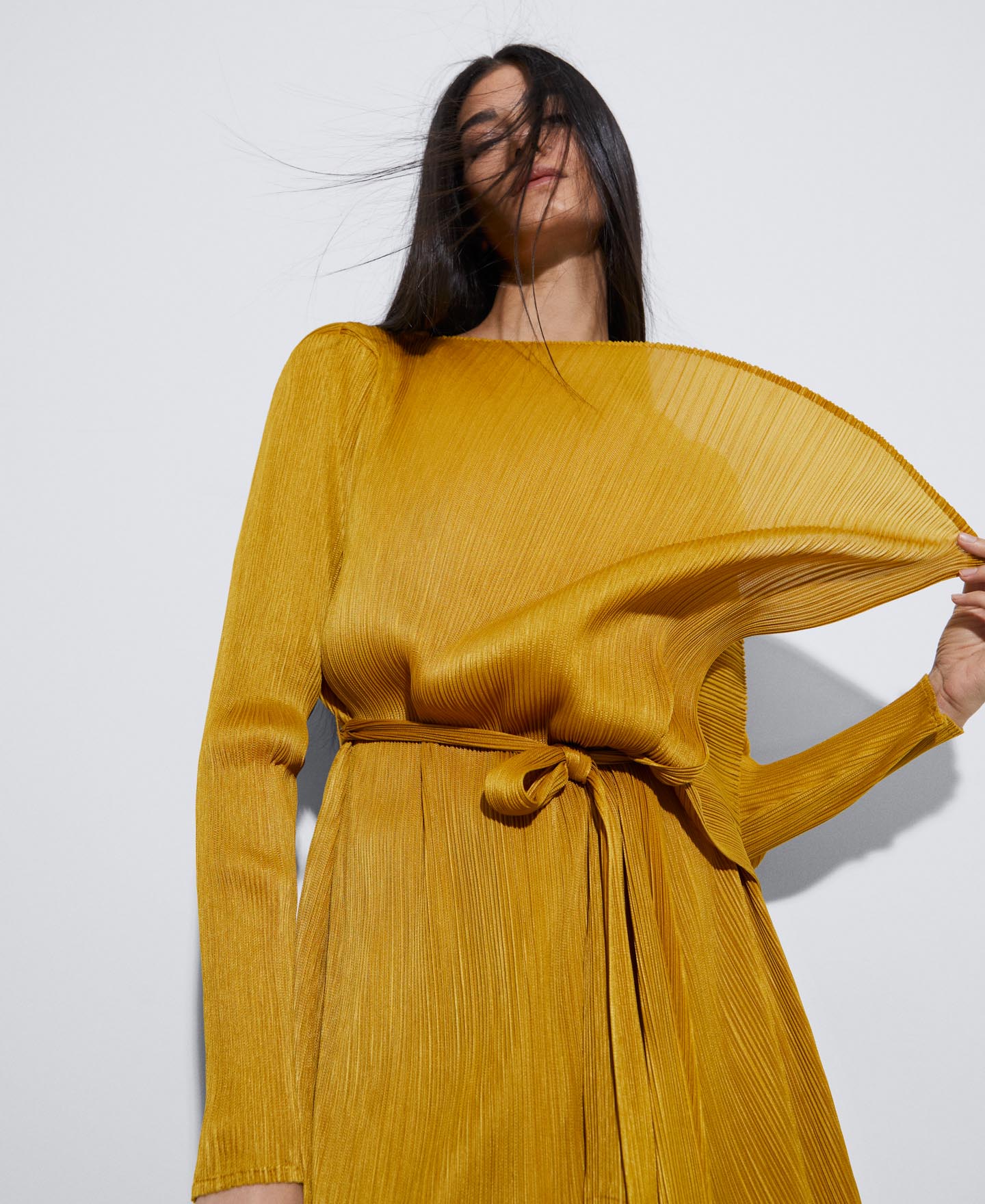 Asymmetric crinkle jacket image number 3
