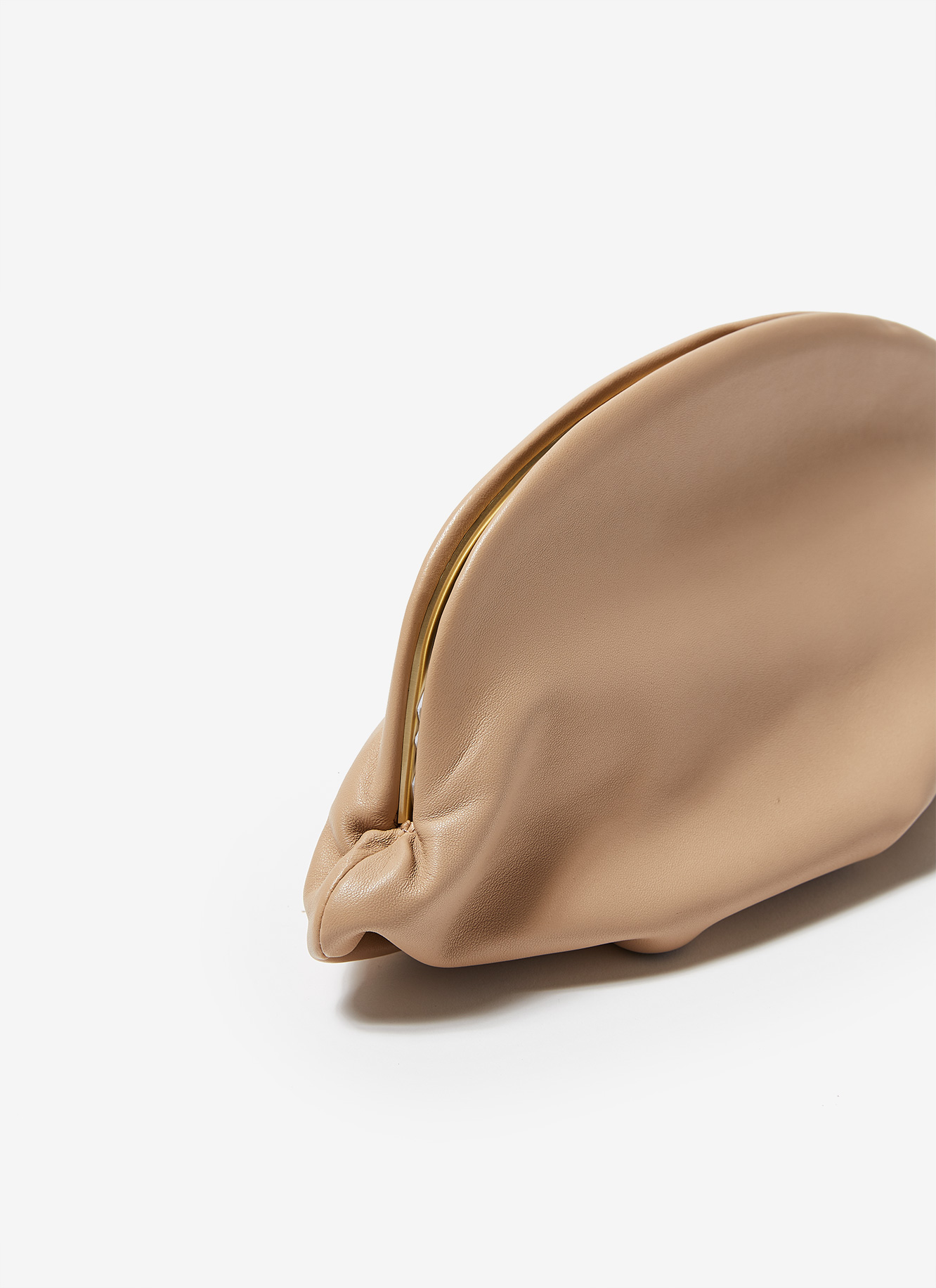 Nappa leather clutch image number 1