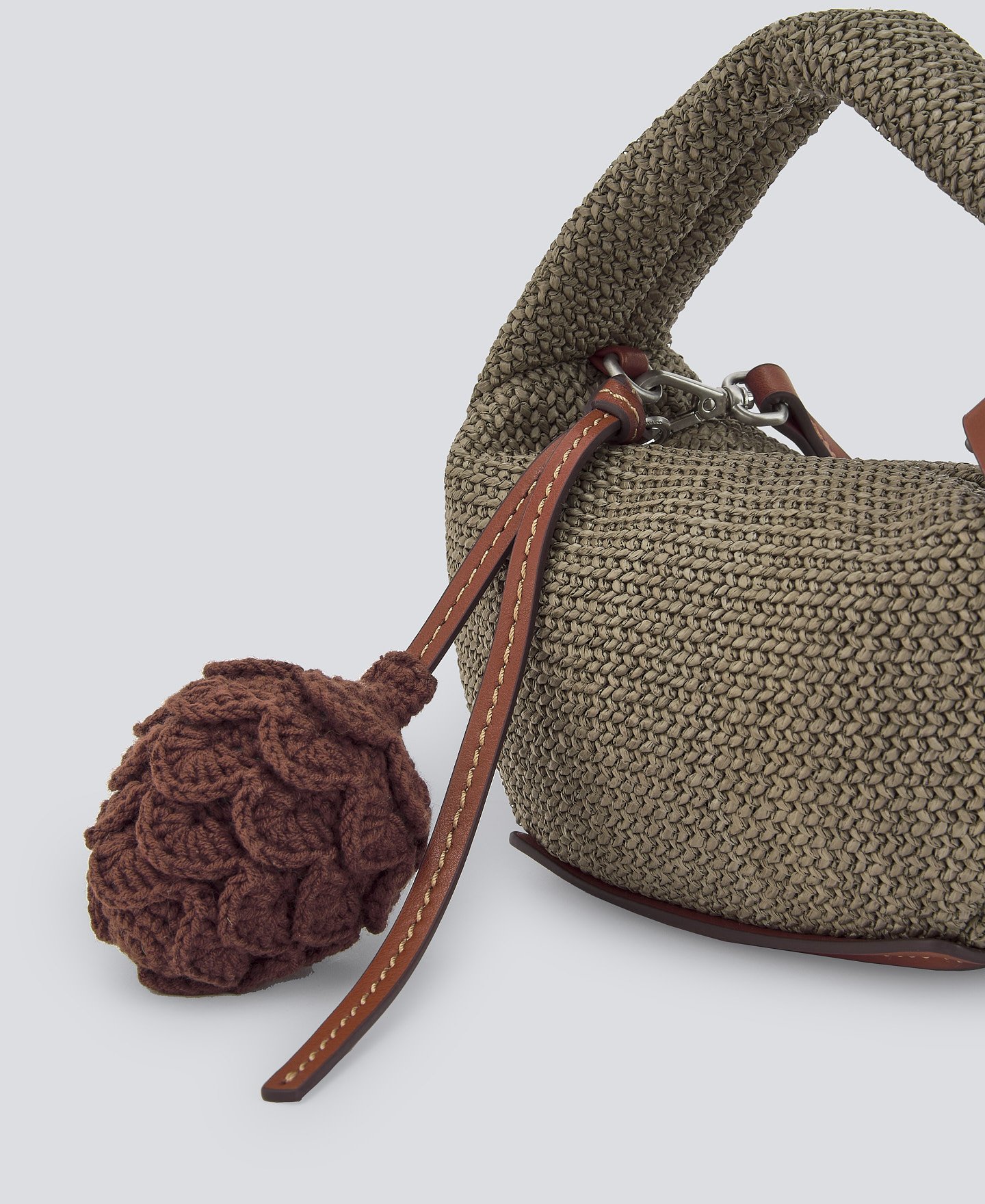 Braided mini hobo bag woman image number 3
