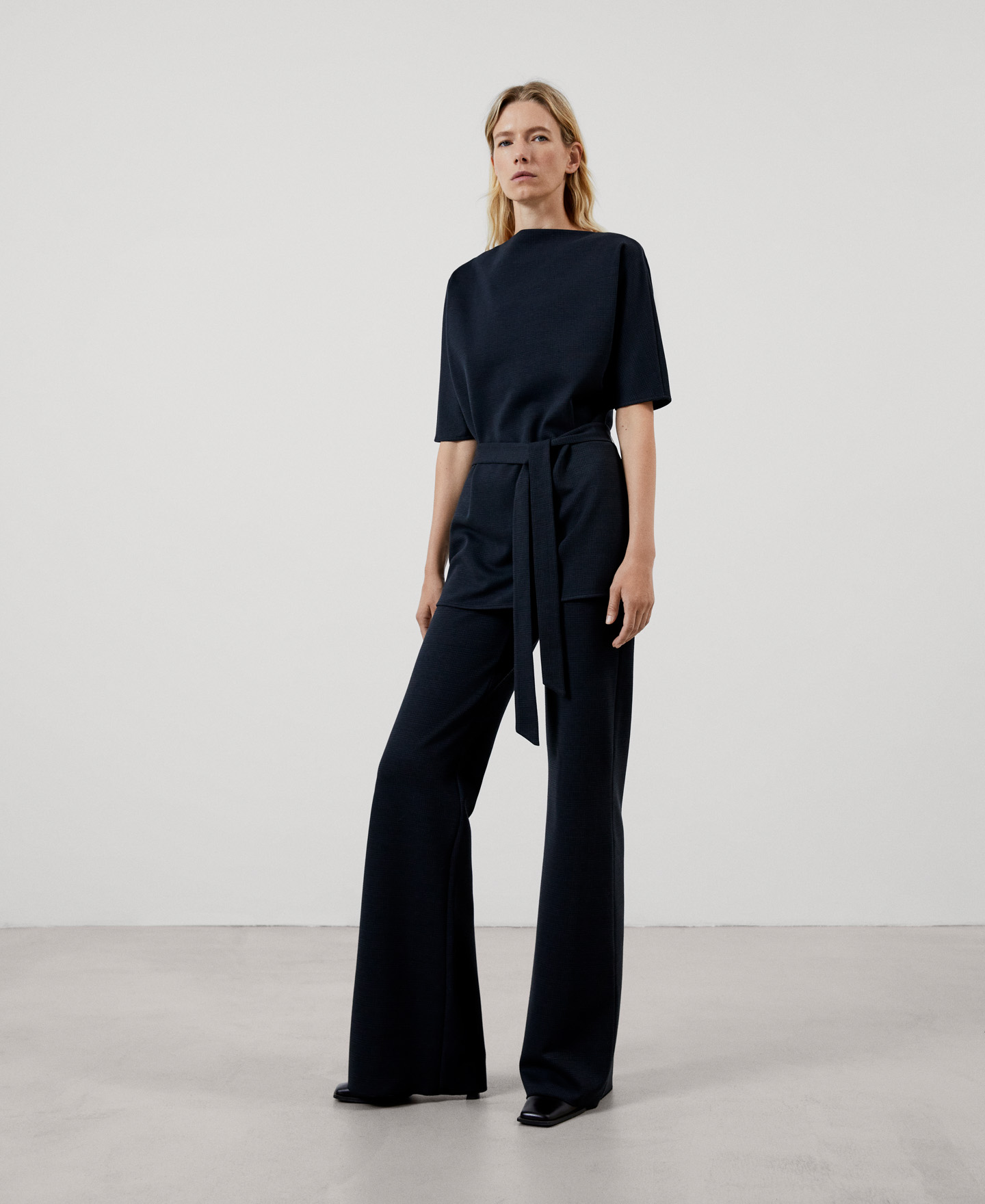 Side zip flared trousers image number 1