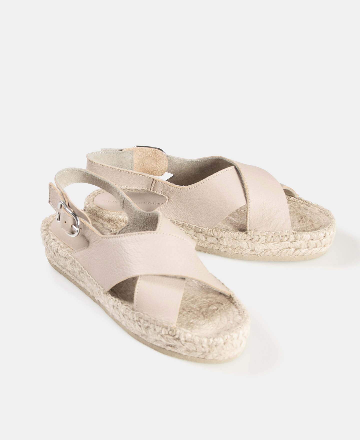 Crossed vamp double jute espadrilles image number 1