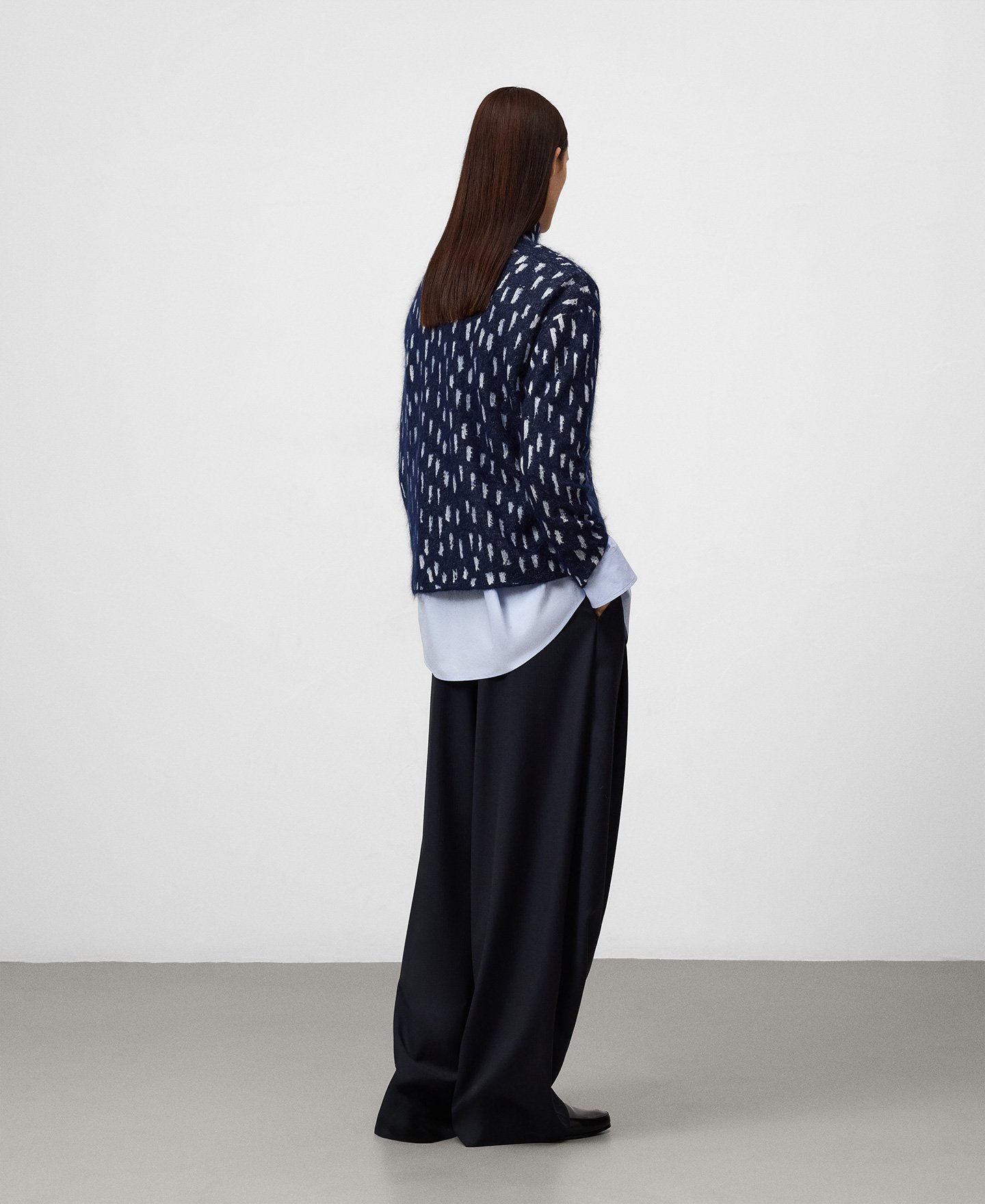 Jersey estampado punto jacquard mujer image number 2