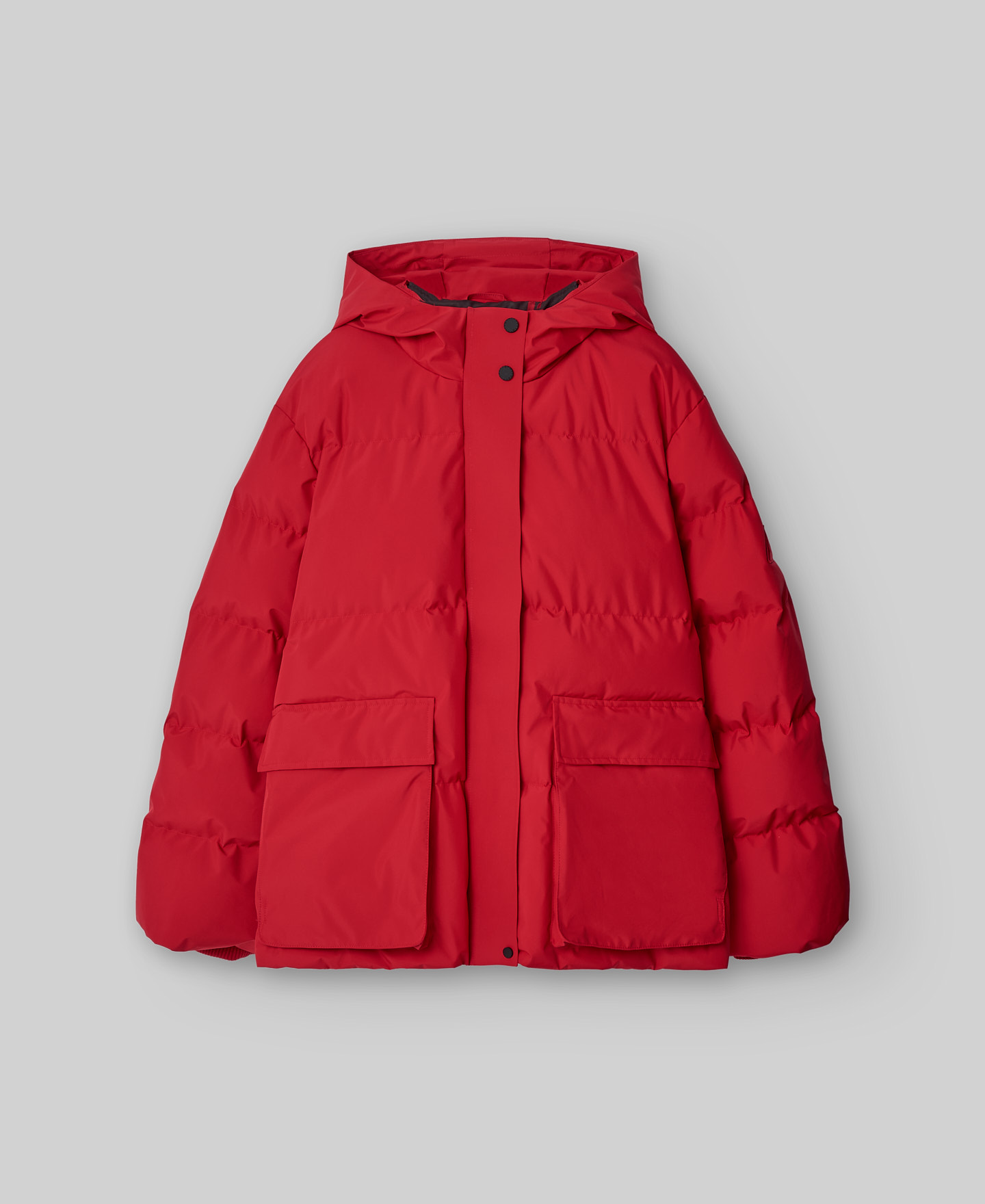 Quilted jacket with hood woman image number 4