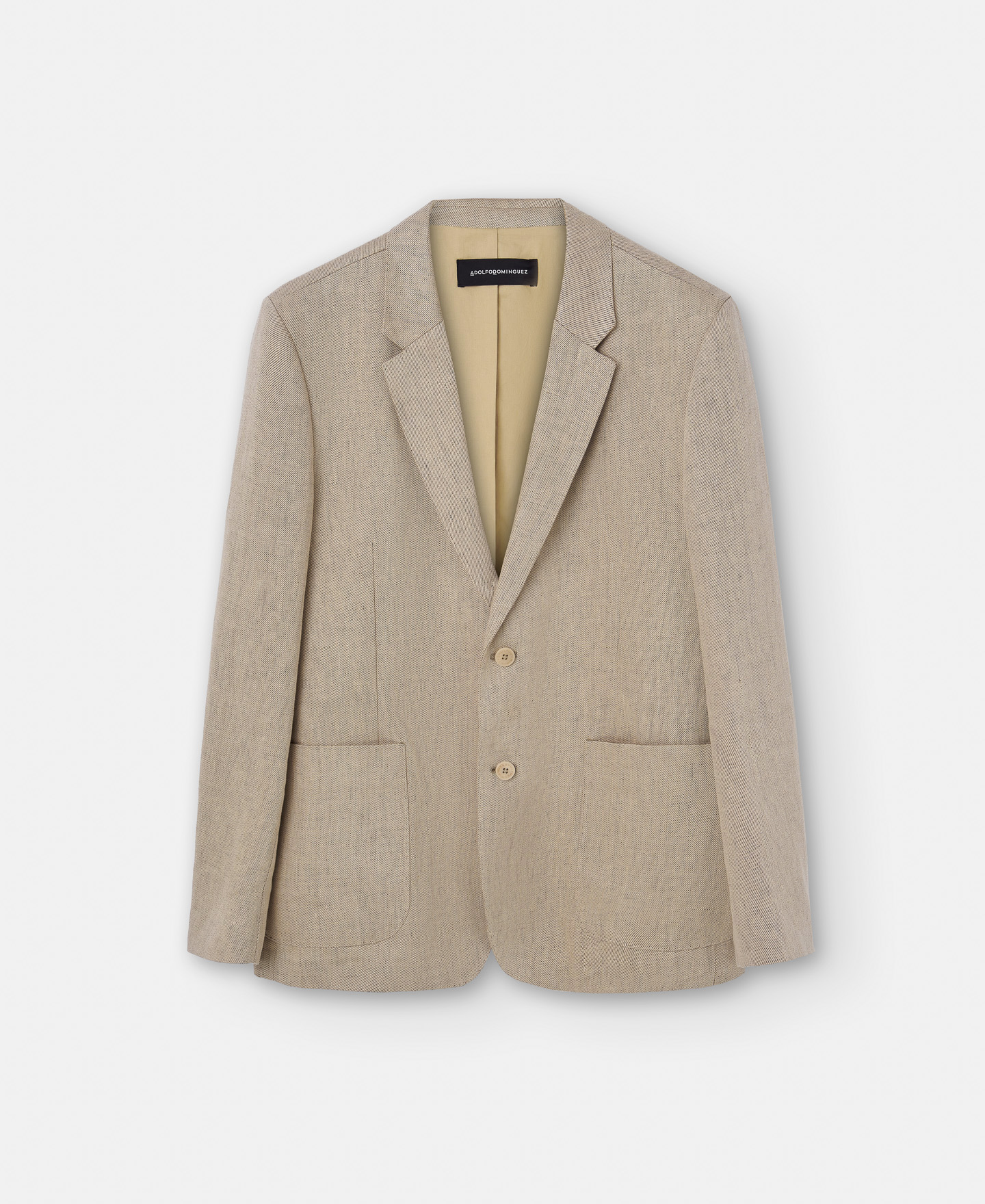 Blazer dos botones en lino image number 4