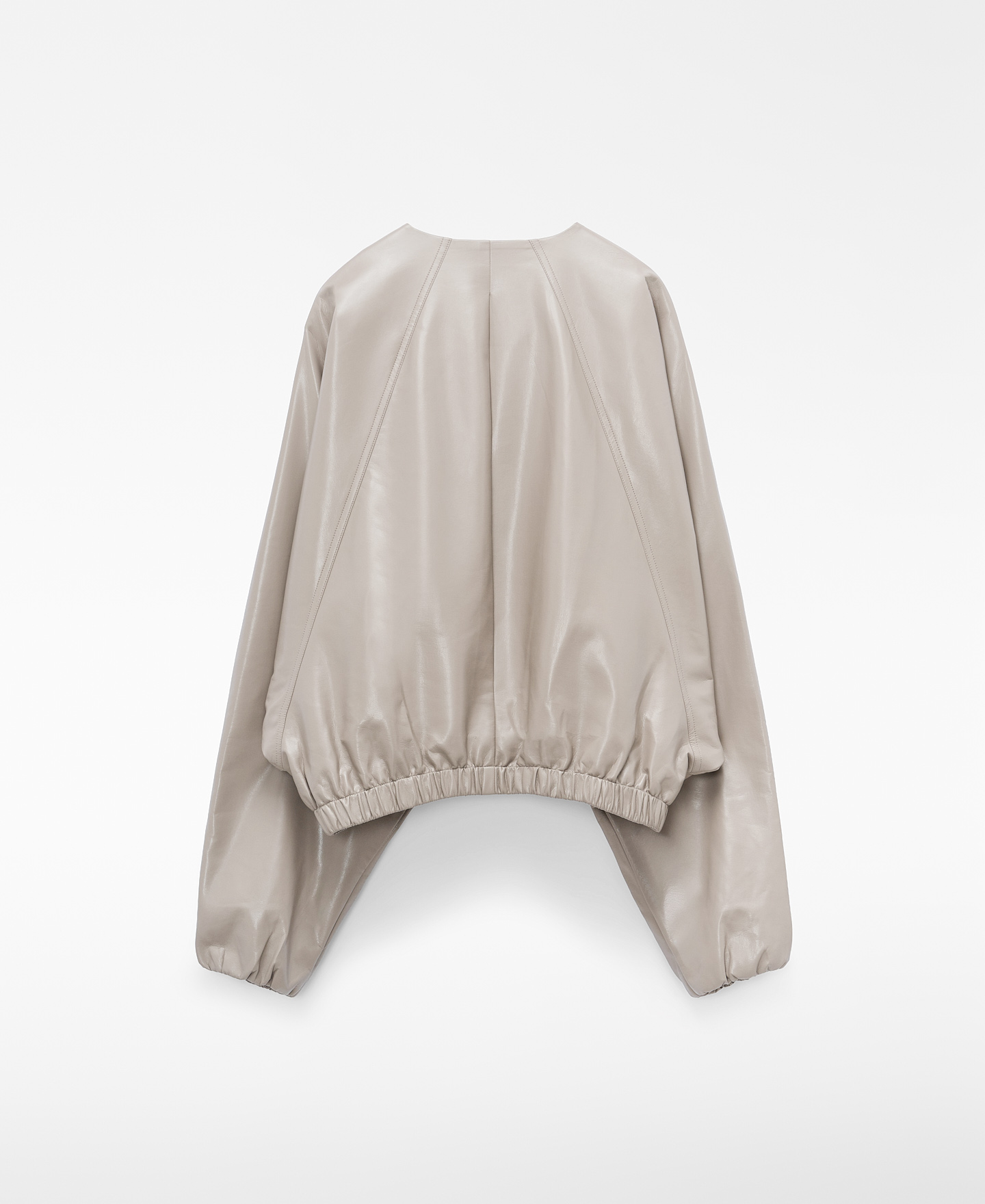 Leather-Non-Leather bomber jacket image number 5