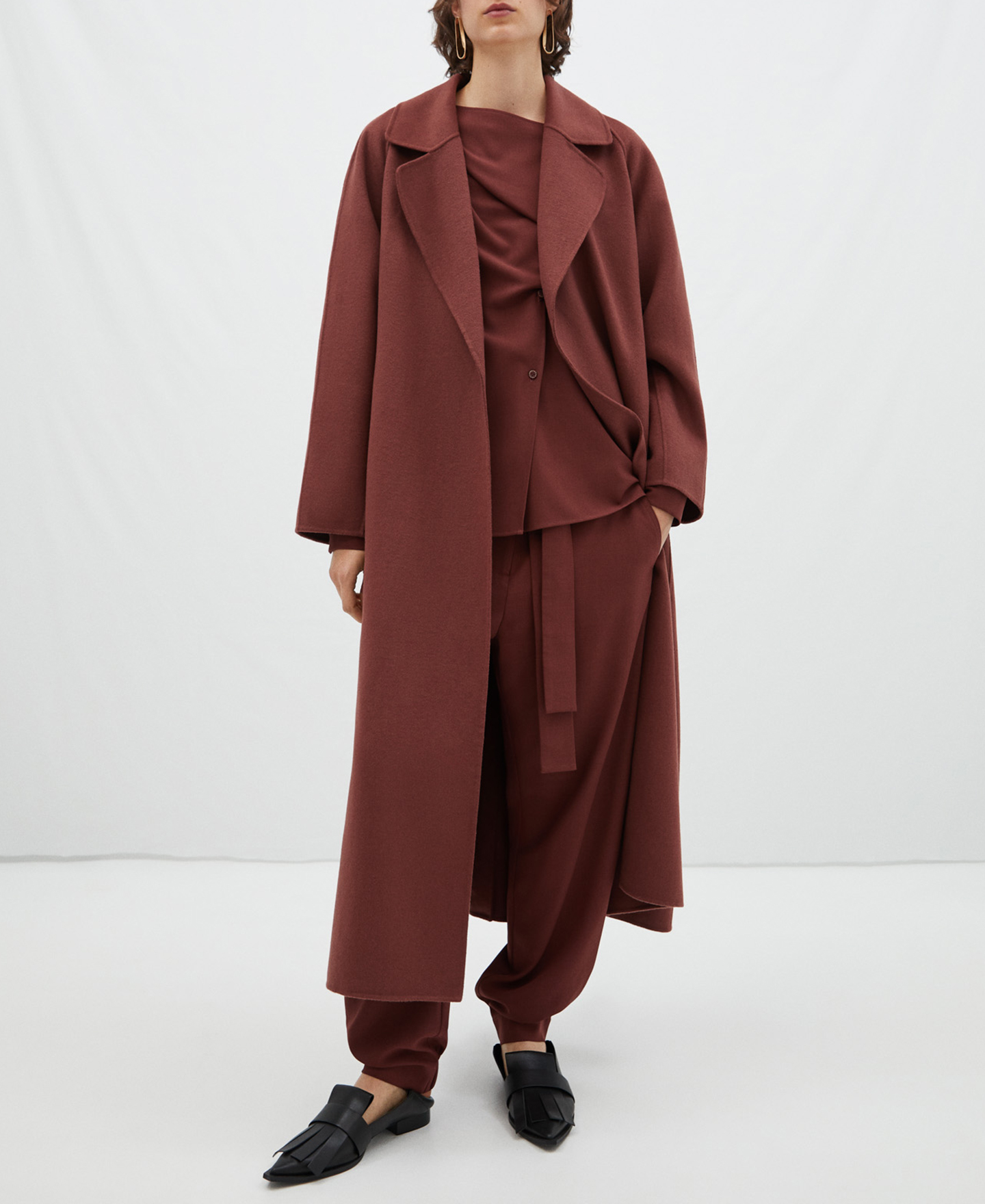 Diagonal placket shirt image number 1