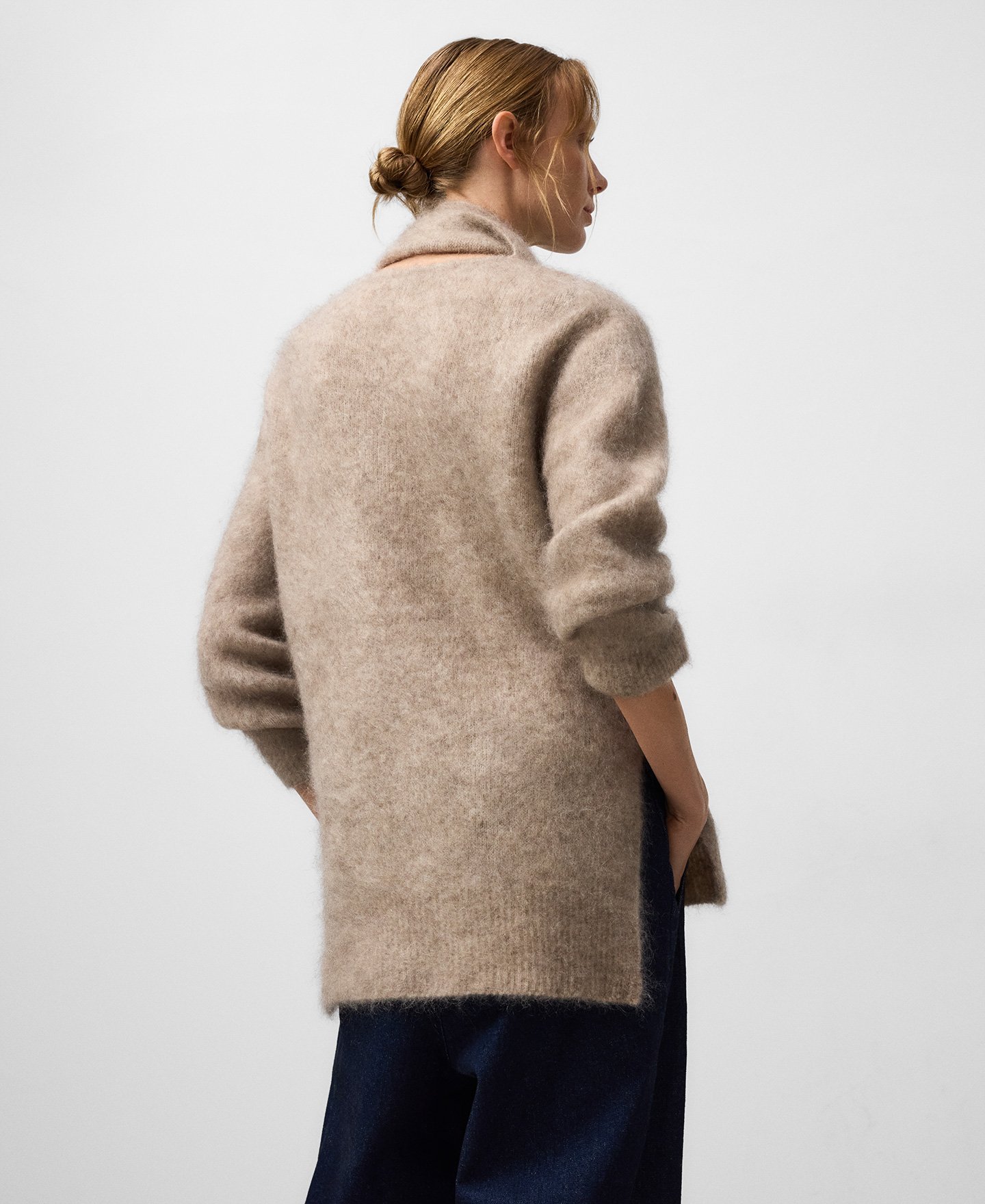 Pull à col roulé cardé pour femme image number 2