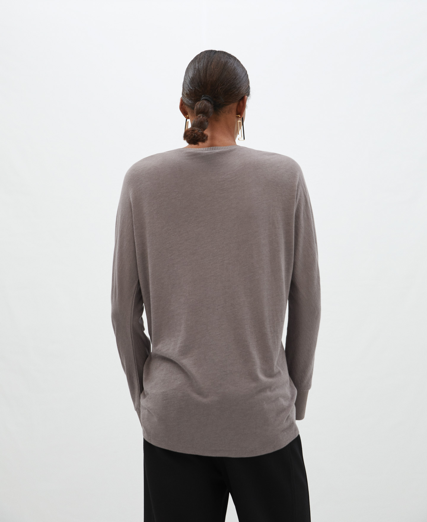 Viscose striped T-shirt image number 2