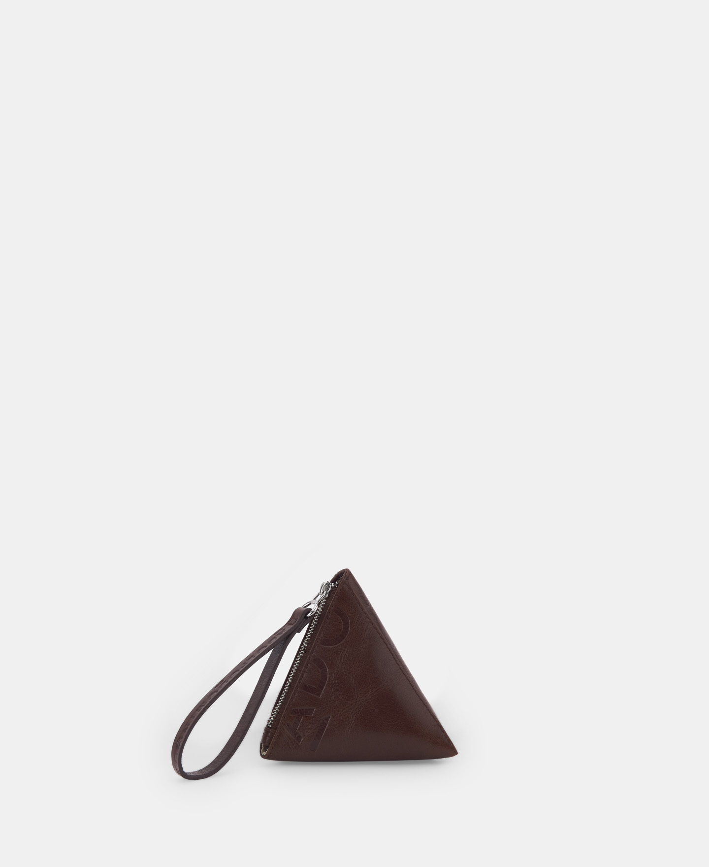 Triangular wallet in grained leather image number 0
