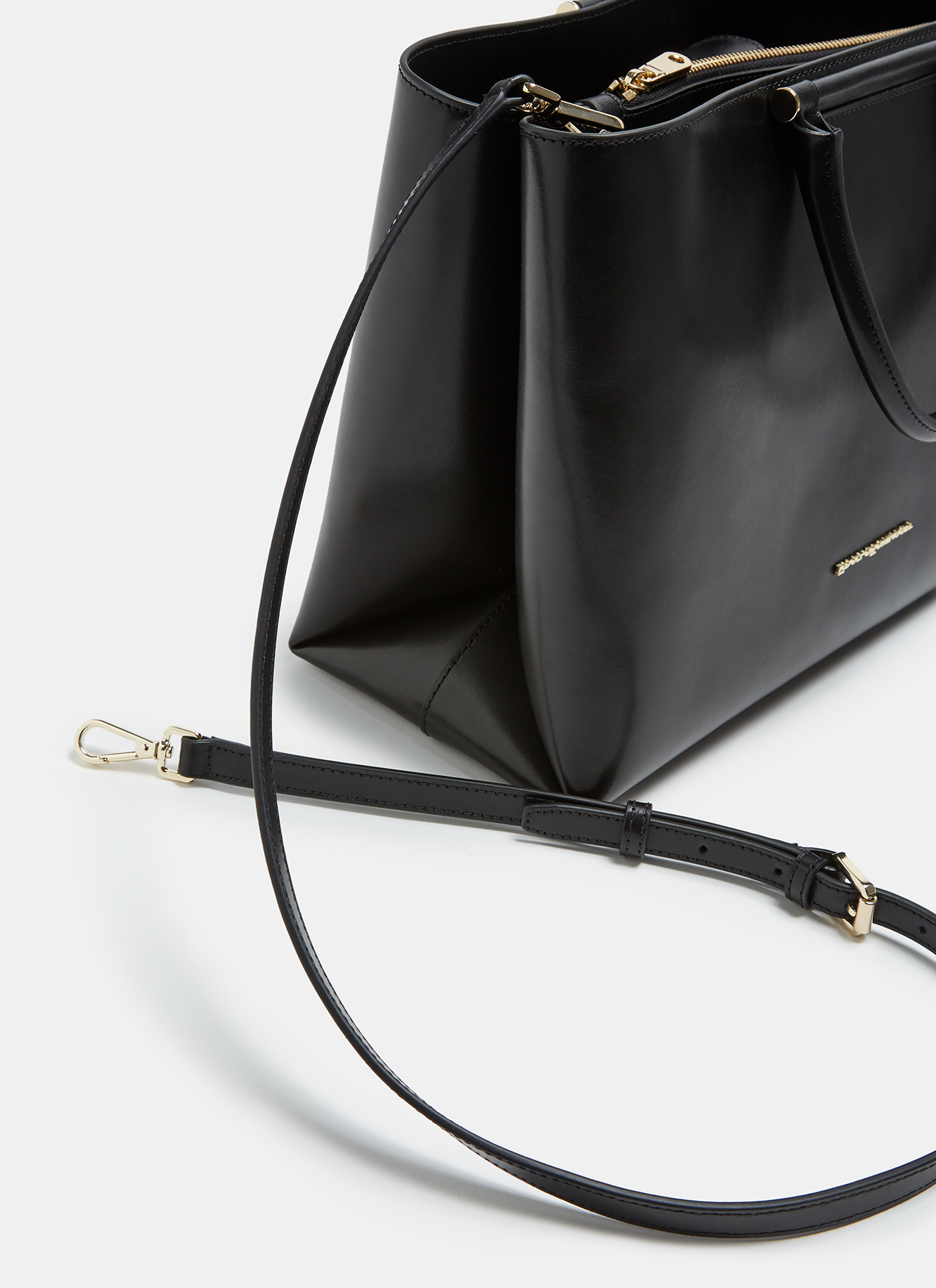 Glossy vachetta rectangular citybag image number 2