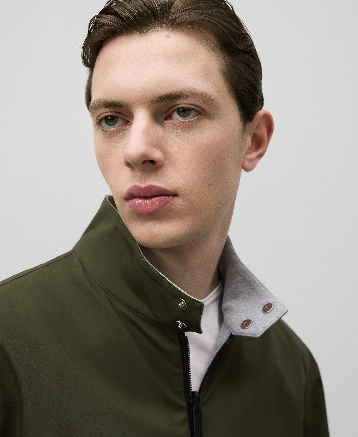 Chaqueta cuello tira reversible hombre image number 3